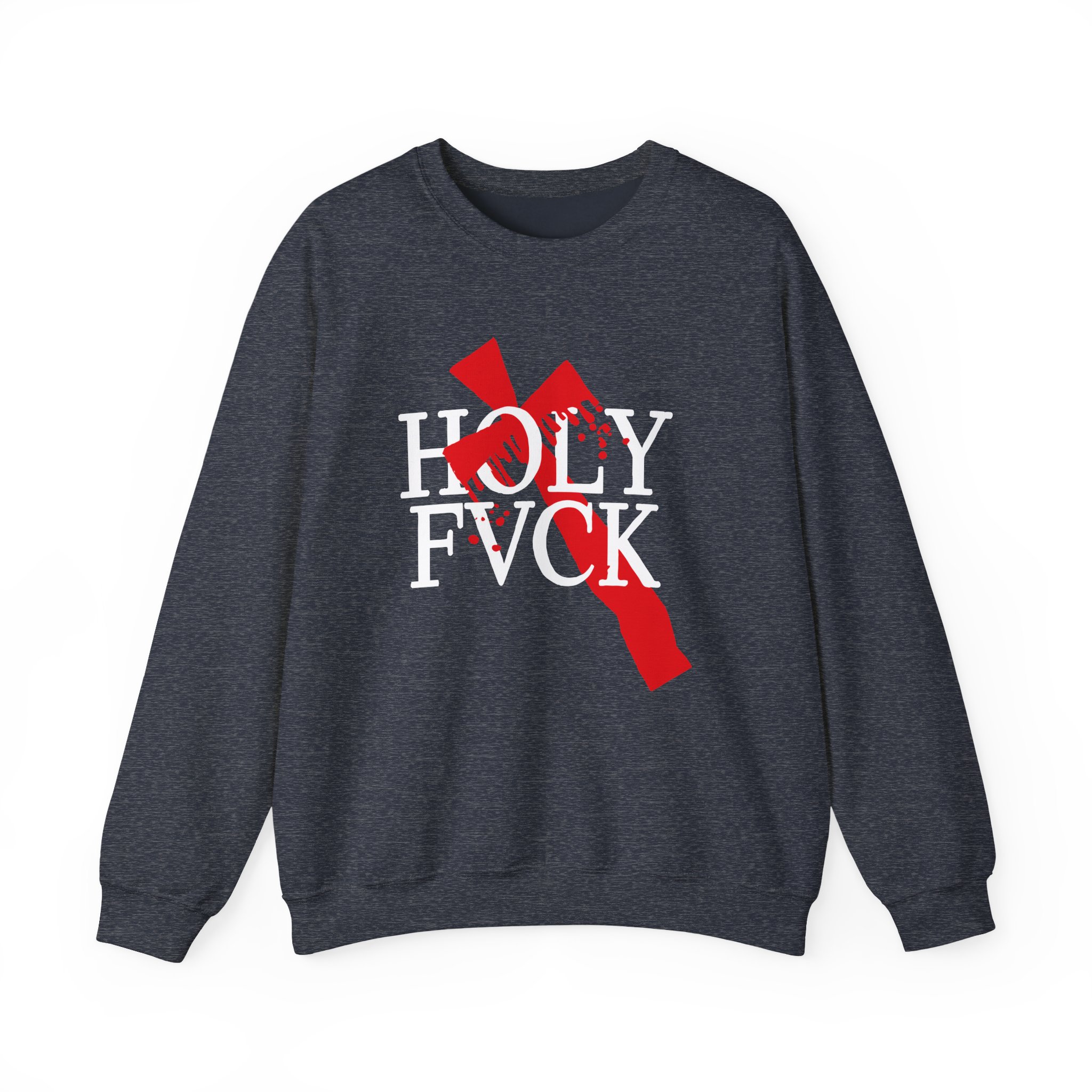 D L Bleeding Cross Unisex Heavy Blend™ Crewneck Sweatshirt - Image 7