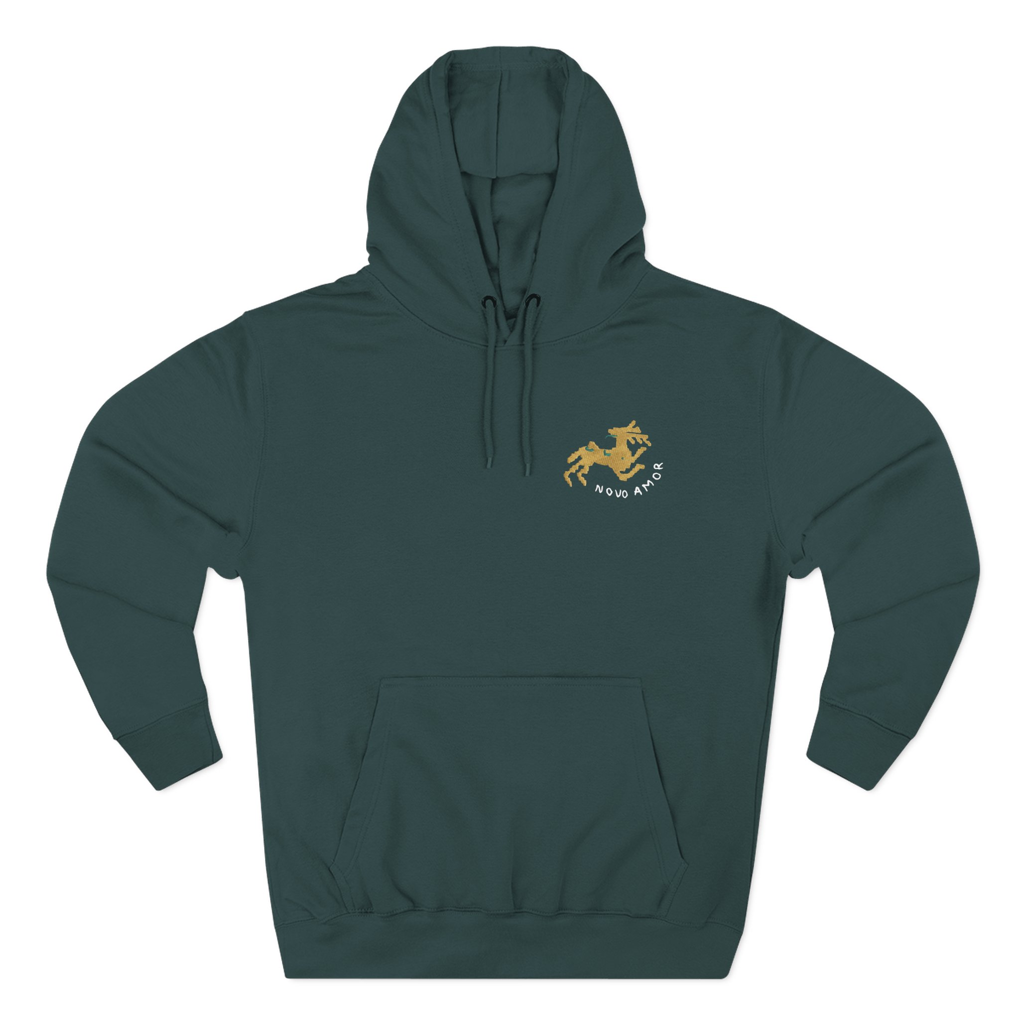 Novo Amor Embroidered Deer Three-Panel Fleece Hoodie - Image 5