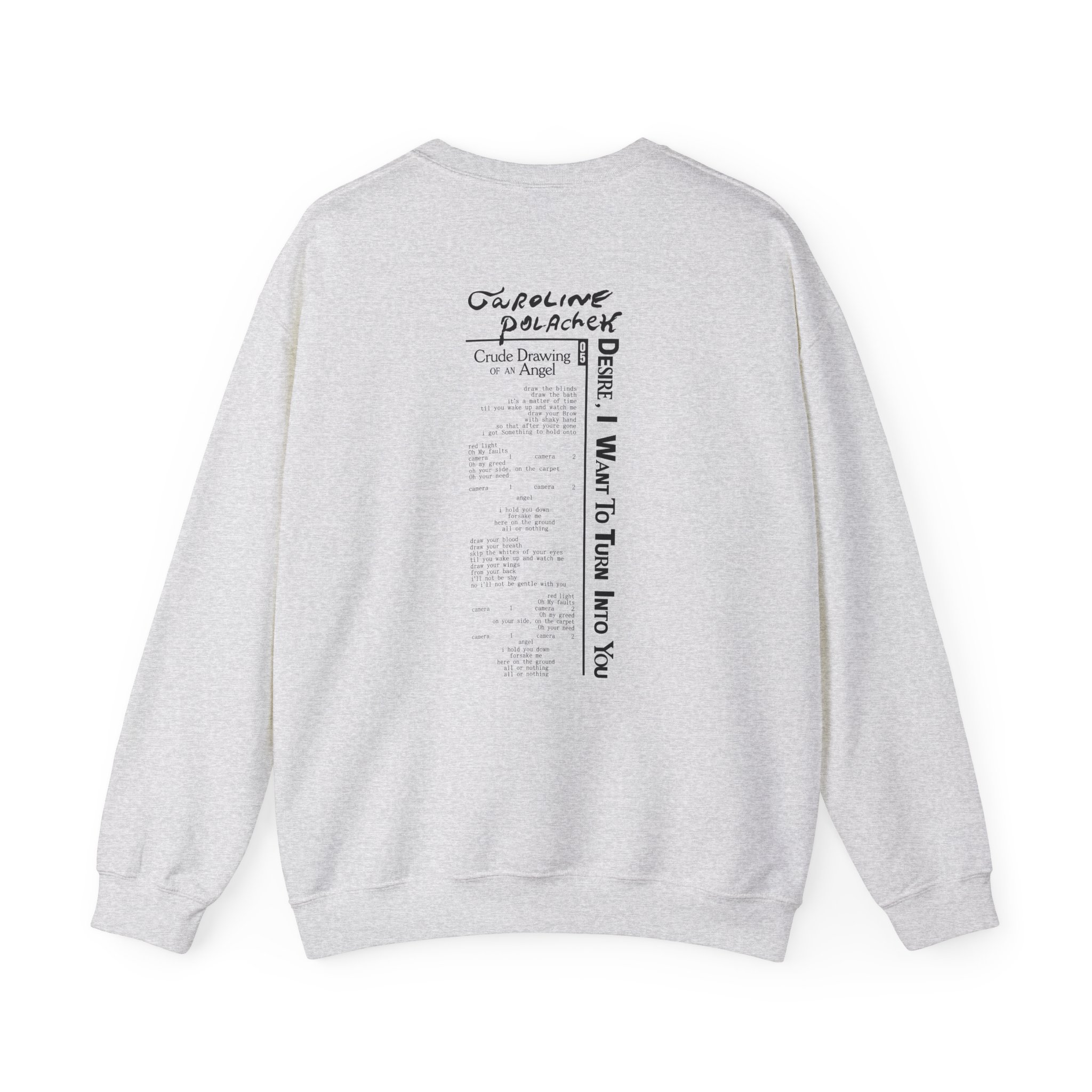 Caroline Polachek Crude Drawing Unisex Heavy Blend™ Crewneck Sweatshirt - Image 4
