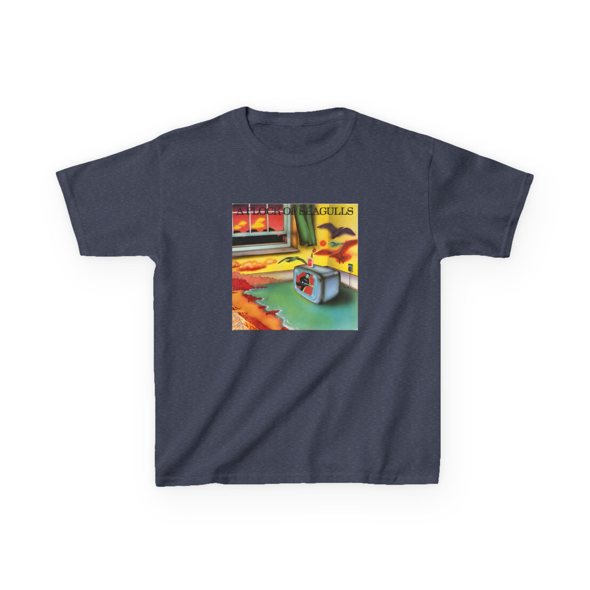 A Flock of Seagulls Original Album Cover Kids Heavy Cotton™ Tee - Image 11