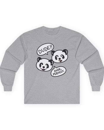 Dude Perfect Panda Comic Unisex Ultra Cotton Long Sleeve Tee