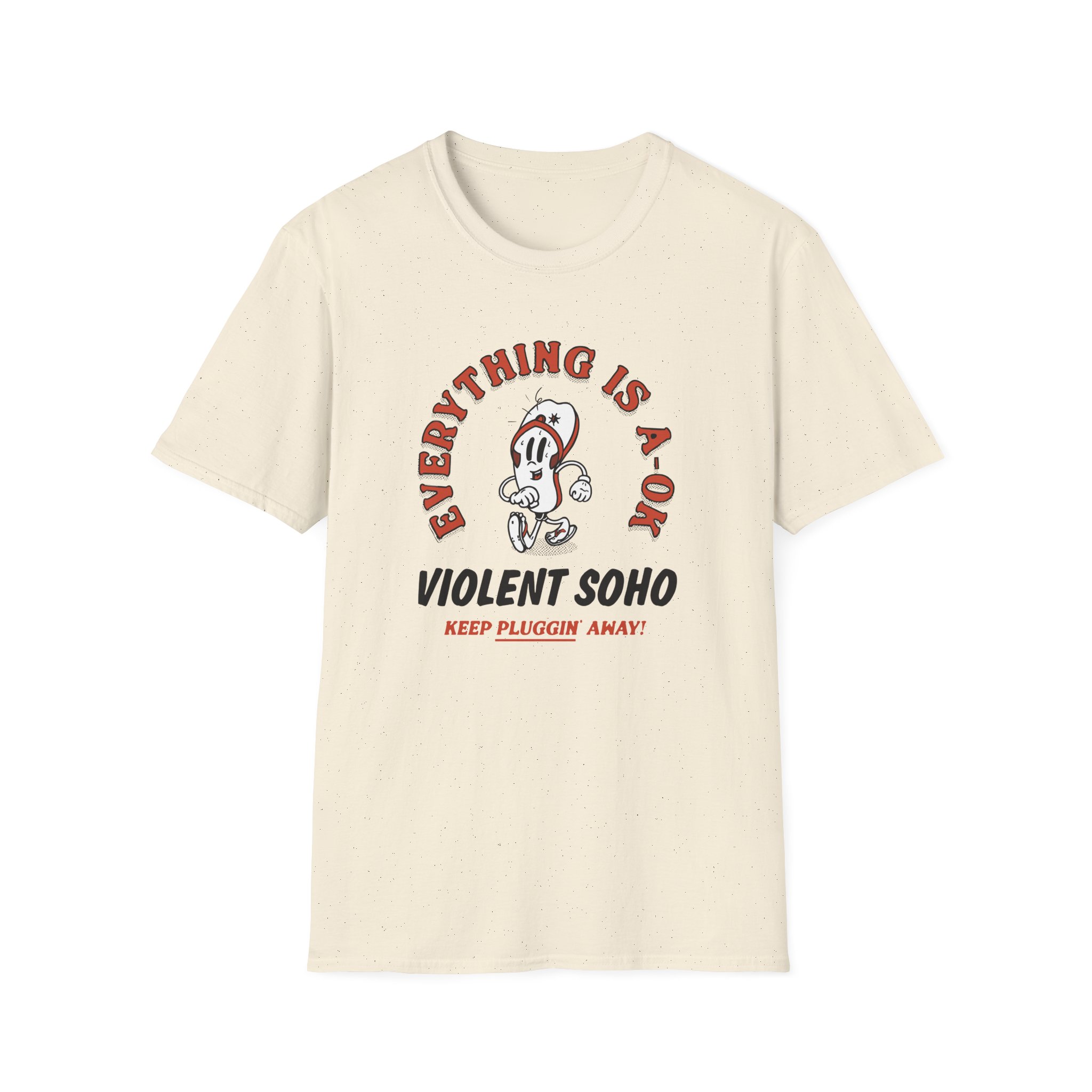 Violent Soho Keep on Pluggin Unisex Softstyle T-Shirt - Image 9