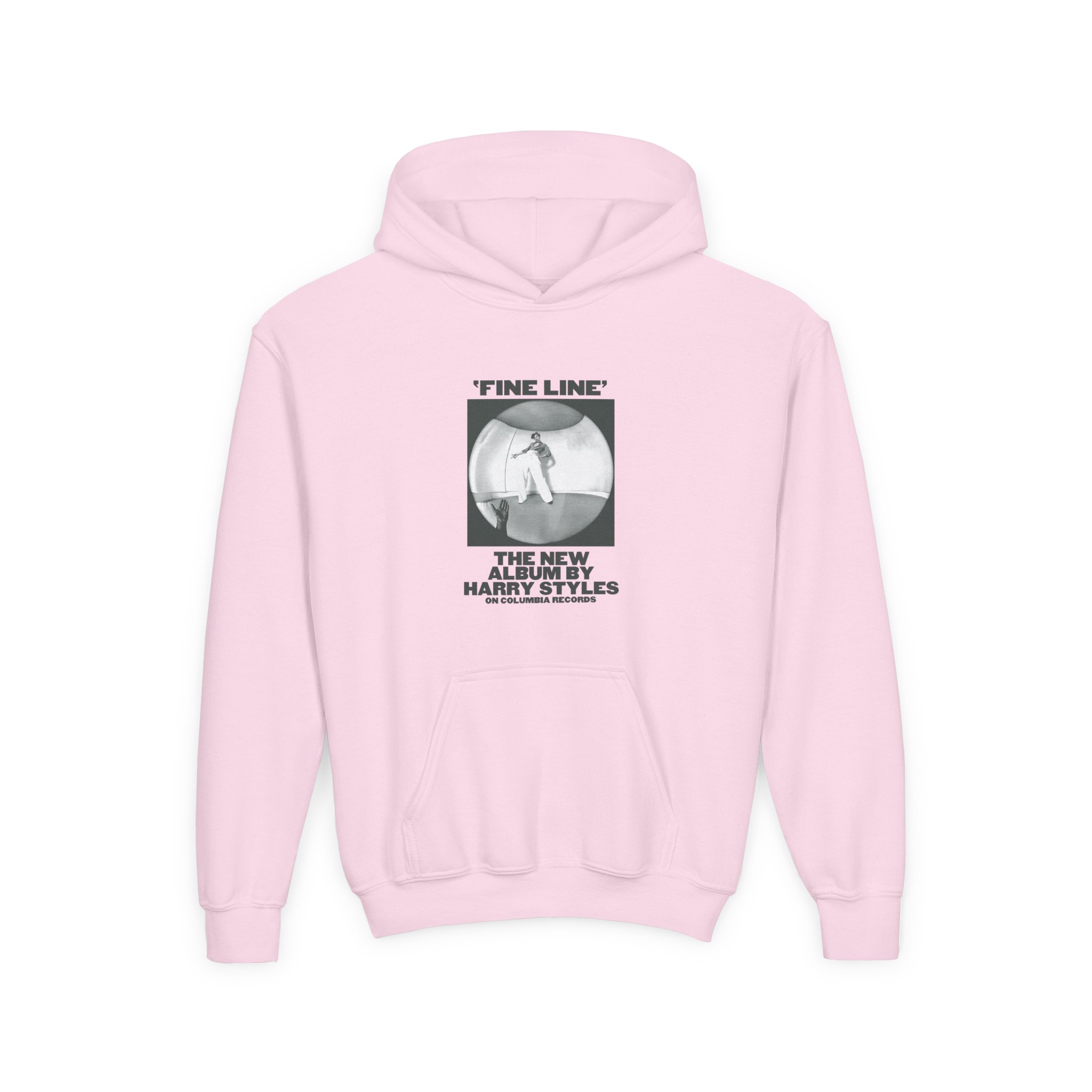 Love on Tour Fine Line Youth Heavy Blend Hooded Sweatshirt - Image 9