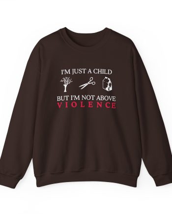 Ethel Cain Not Above Violence Unisex Heavy Blend™ Crewneck Sweatshirt