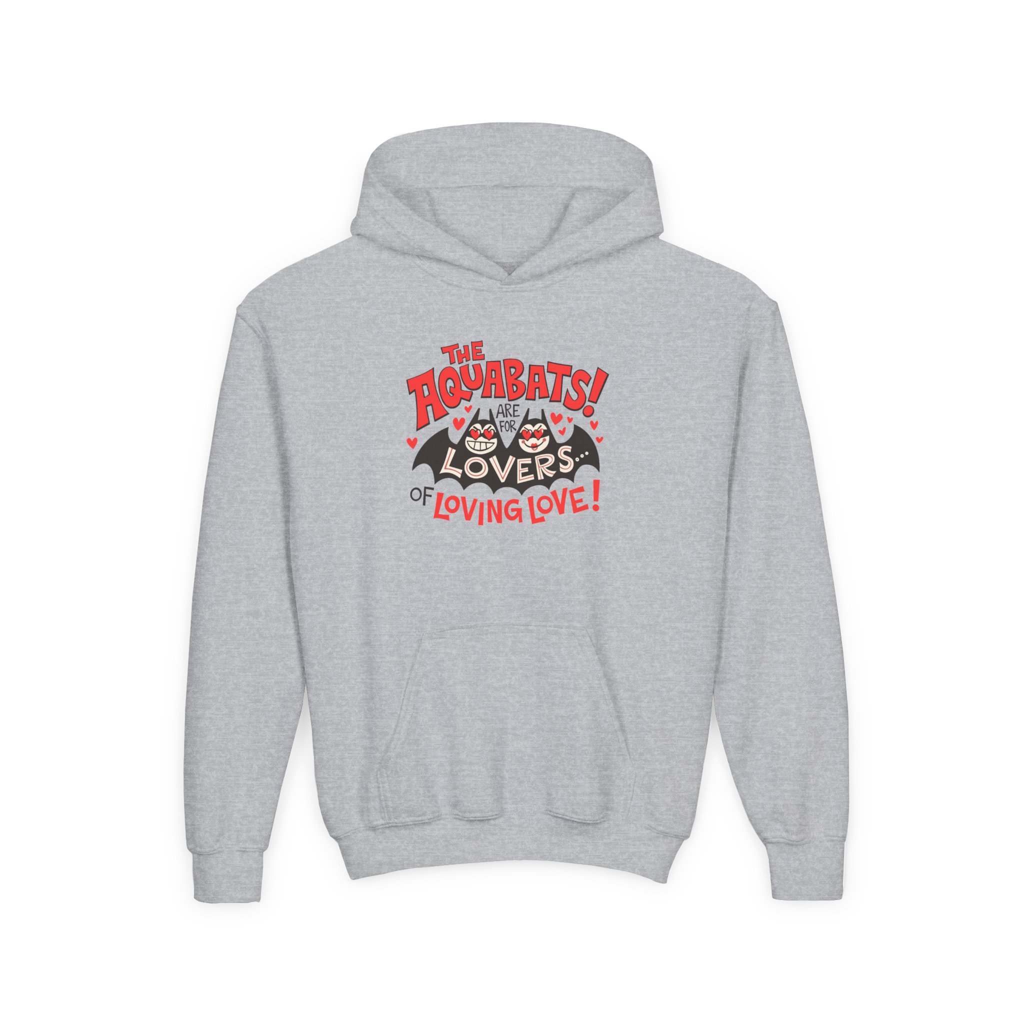 The Aquabats Are for Lovers...of Loving Love! Youth Heavy Blend Hooded Sweatshirt - Image 3
