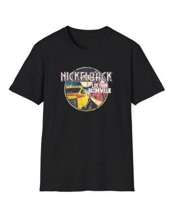 Nickelback Live From Nashville B&W Raglan Unisex Softstyle T-shirt