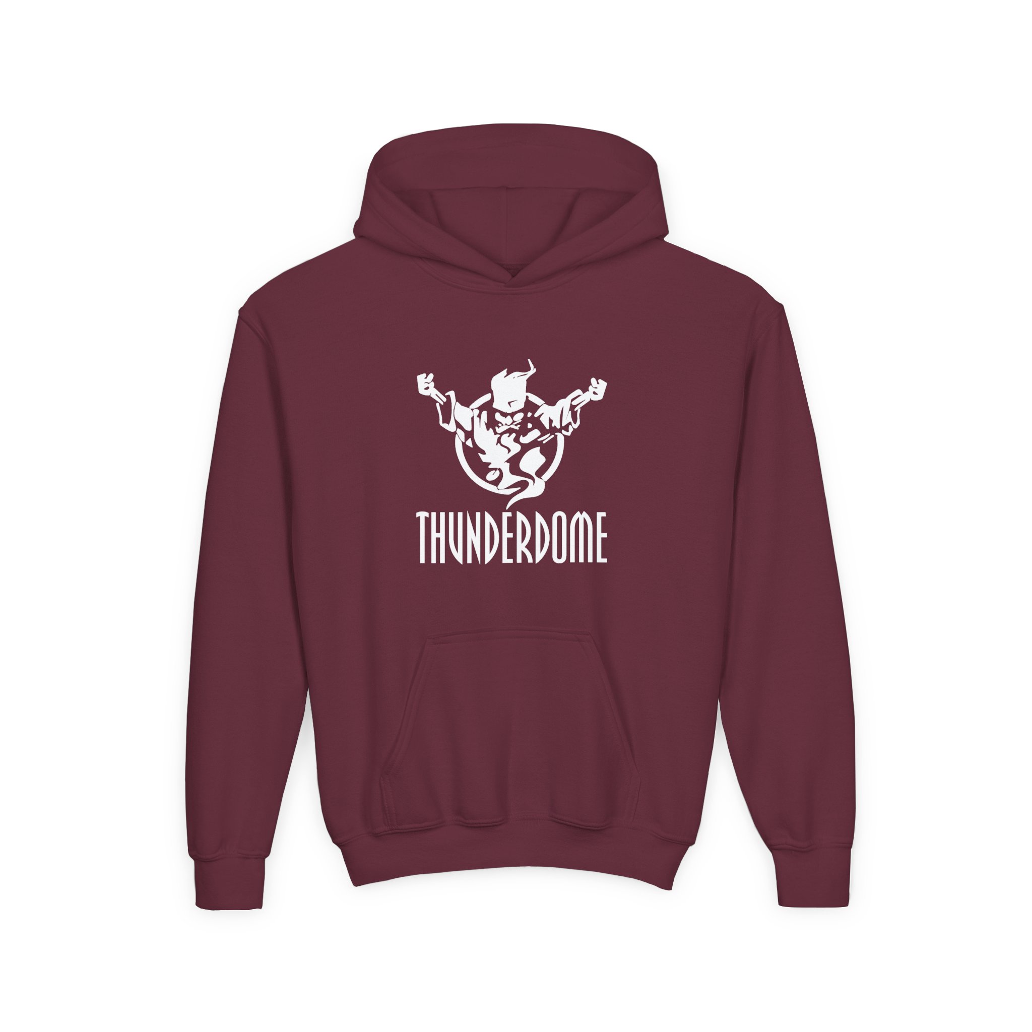 Thunderdome Logo Youth Heavy Blend Hooded Sweatshirt - Image 3