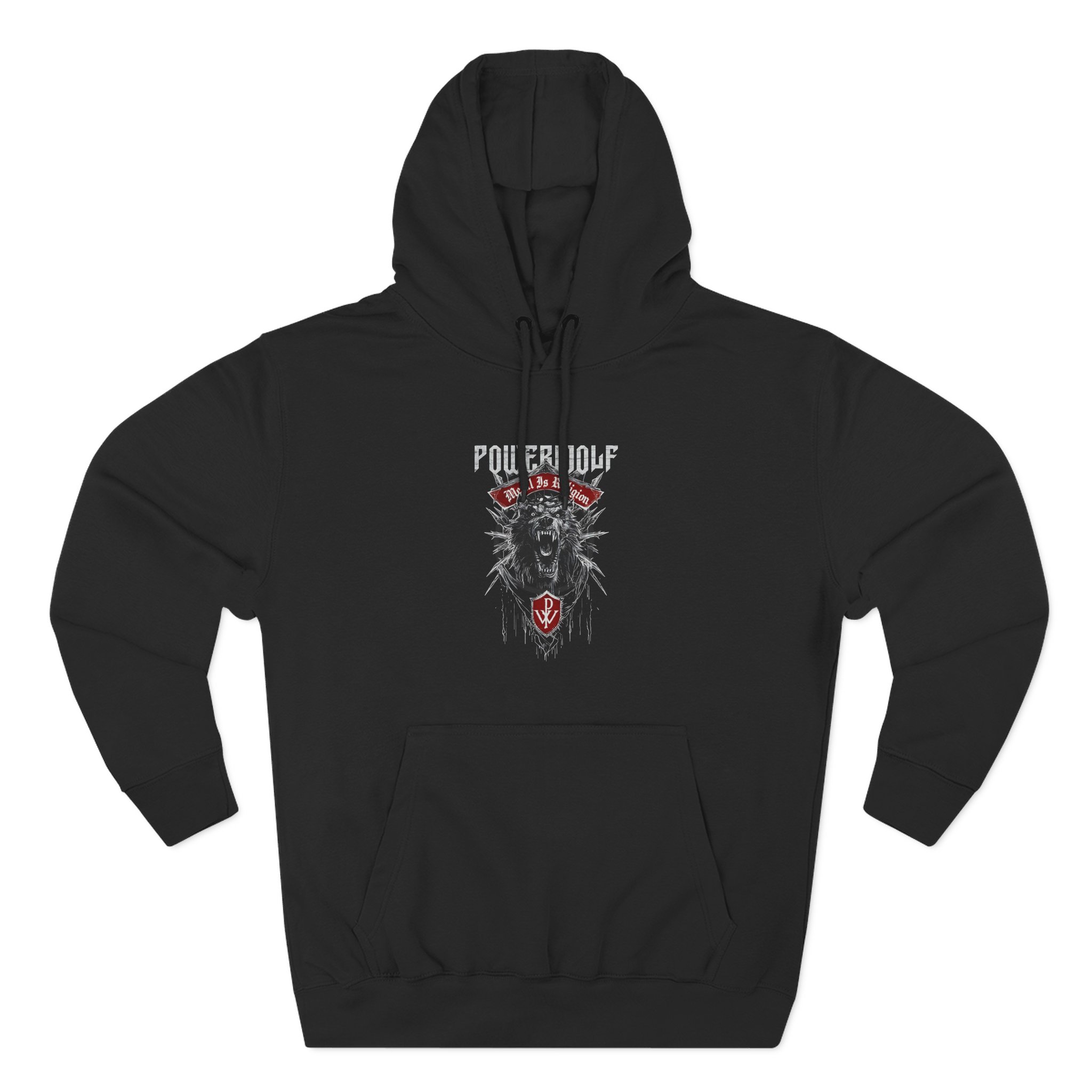 Powerwolf Chaos Three-Panel Fleece Hoodie