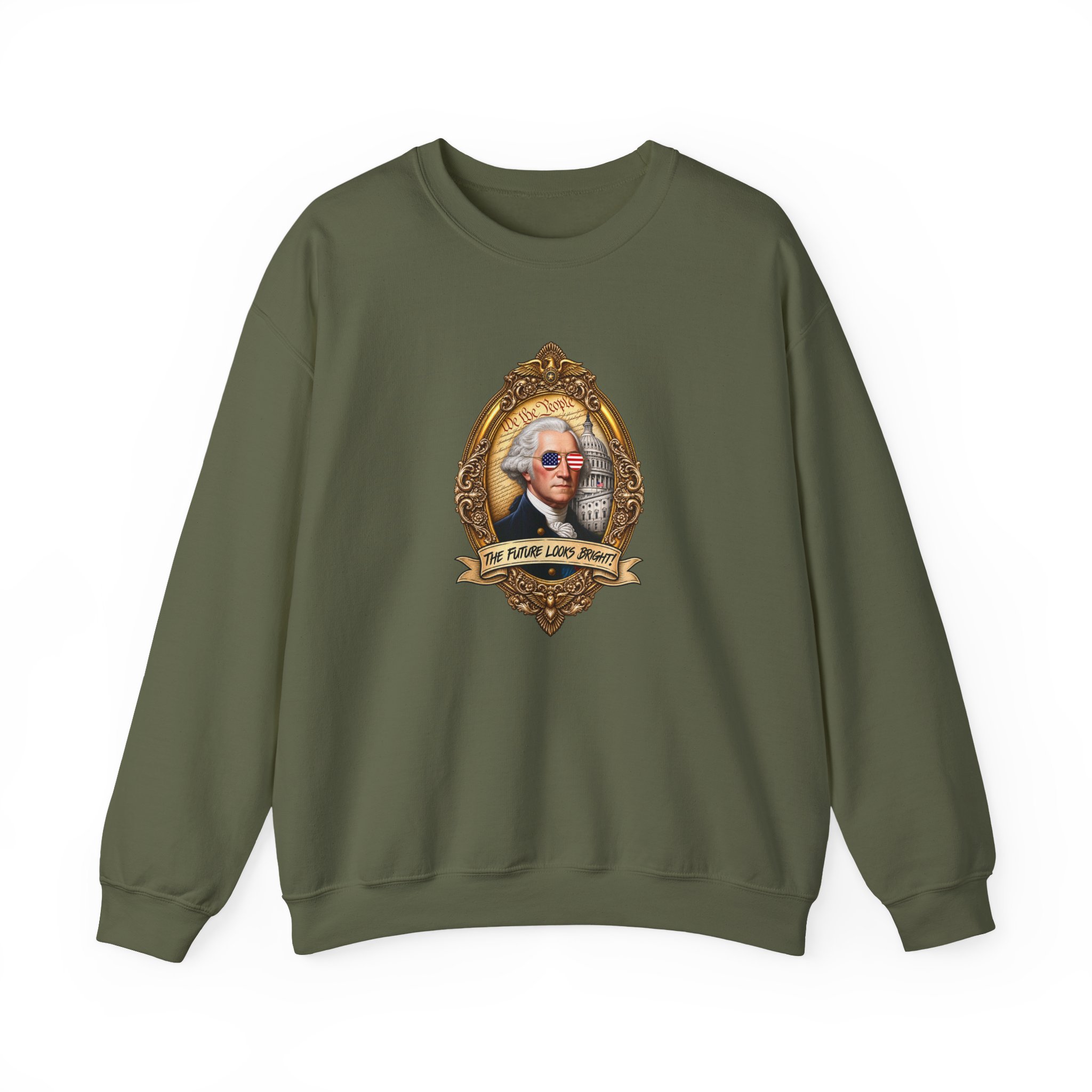 Valuetainment George Washington Unisex Heavy Blend™ Crewneck Sweatshirt - Image 7