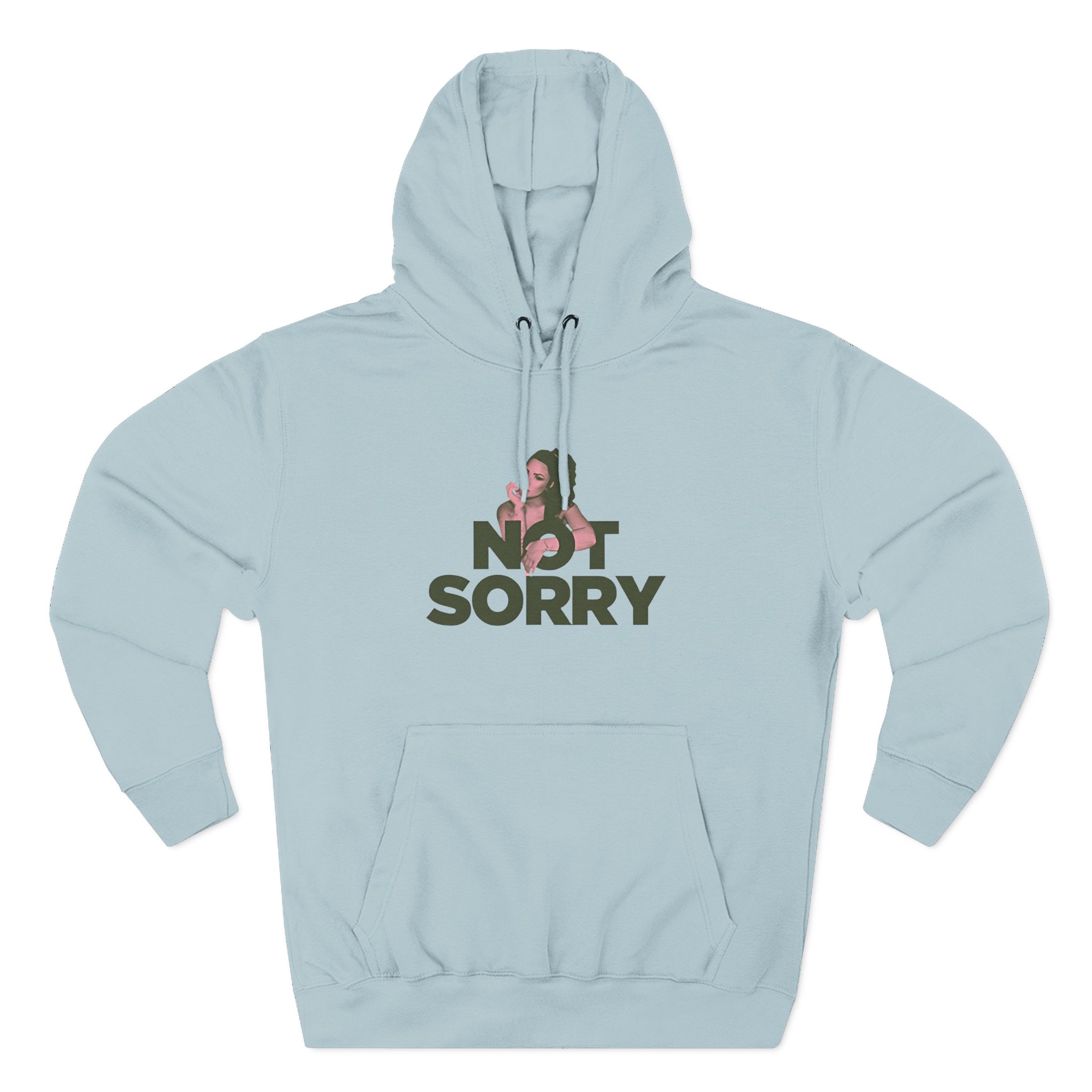 D L Not Sorry Three-Panel Fleece Hoodie - Image 7