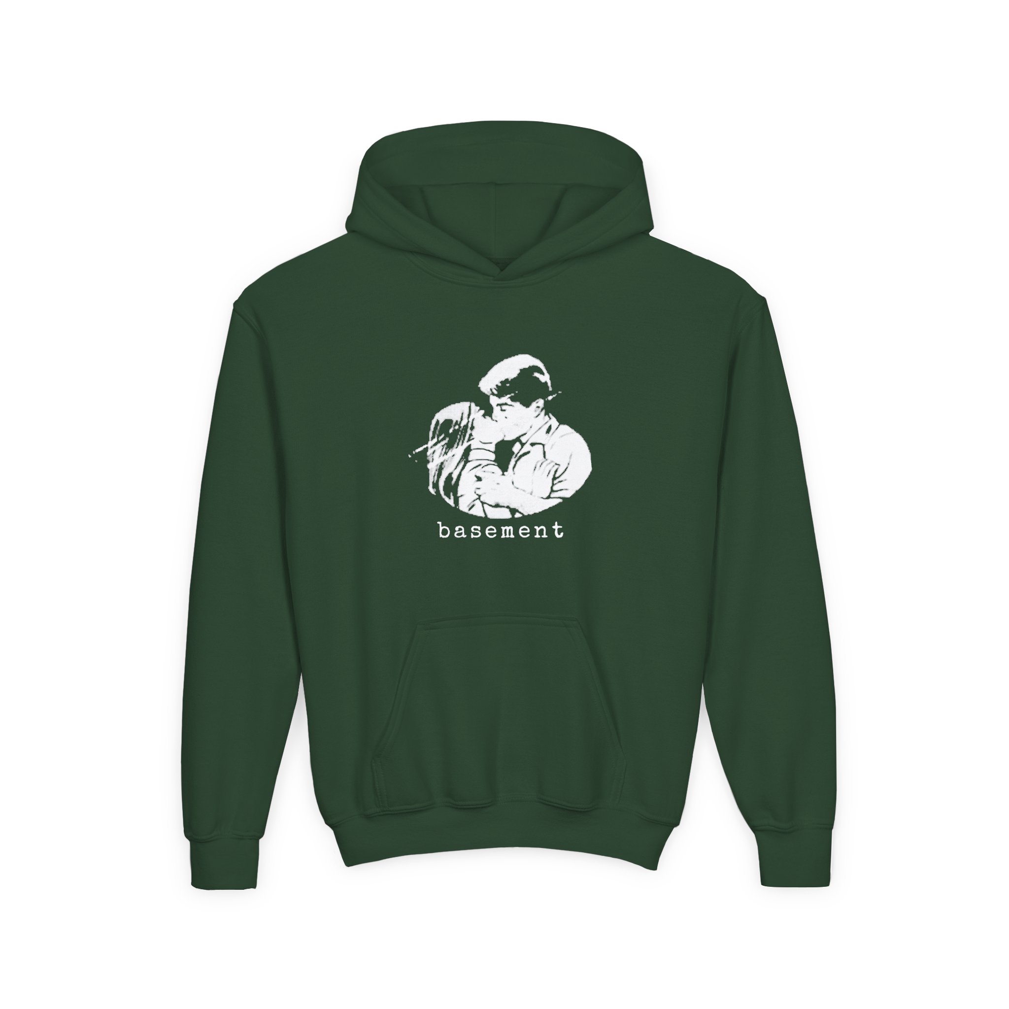 Cold Cuts Basement Couple Youth Heavy Blend Hooded Sweatshirt - Image 5