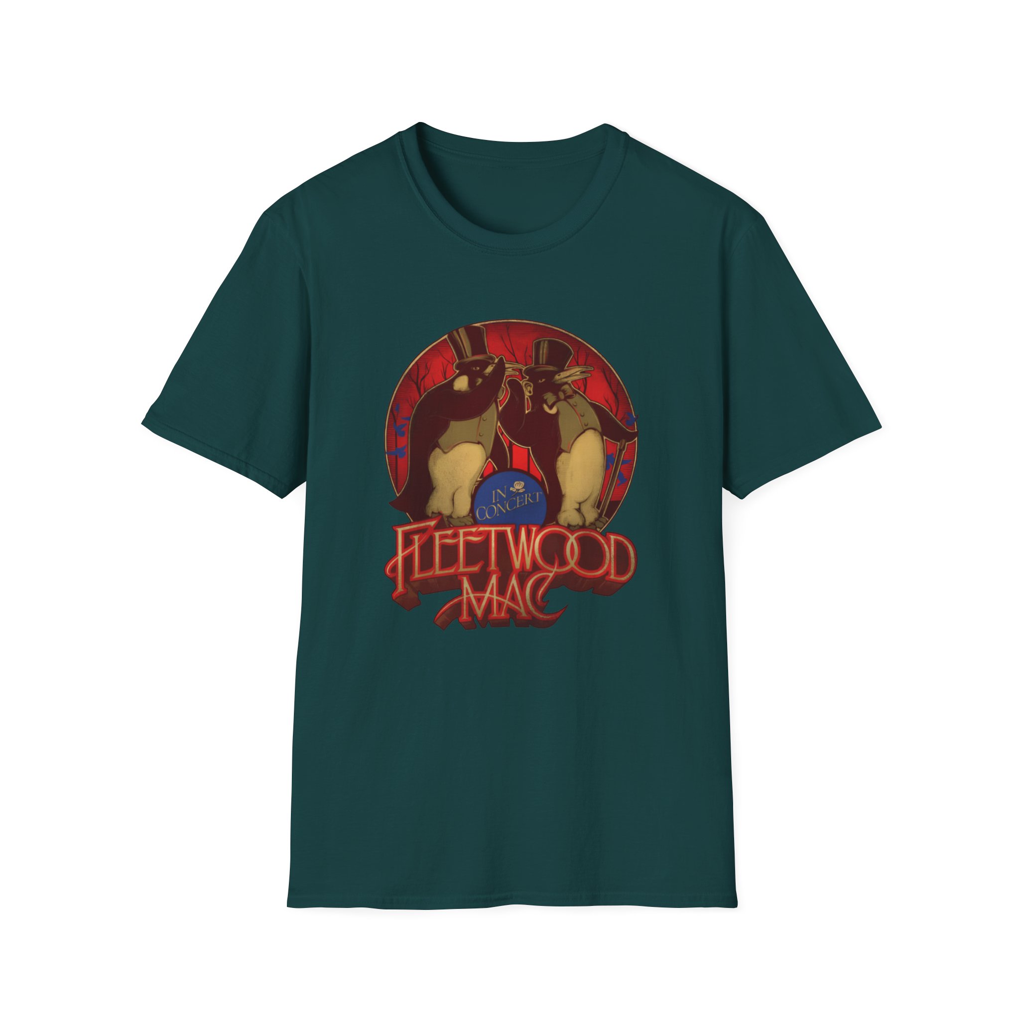 Fleetwood Mac Penguin Unisex Softstyle T-Shirt - Image 7