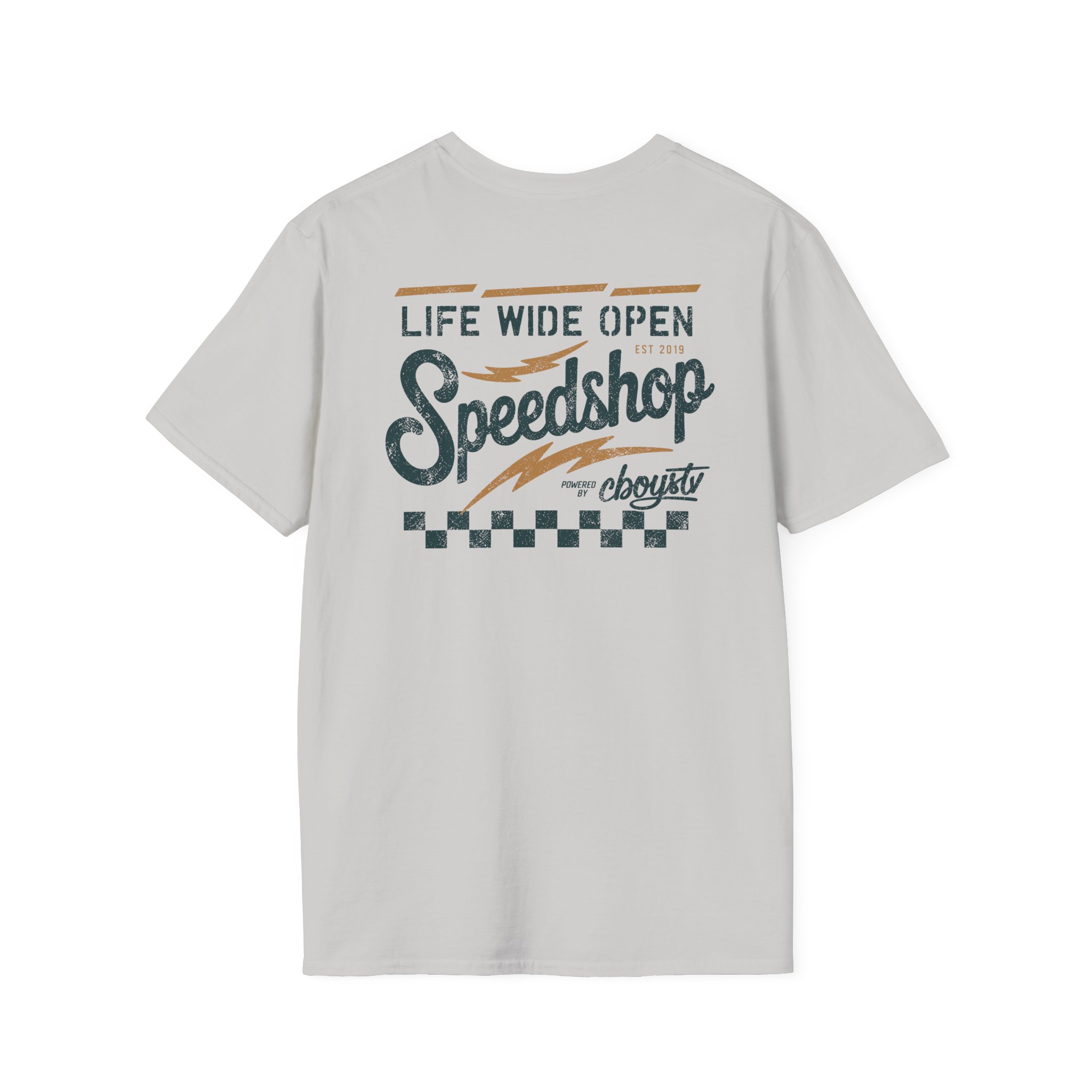 Cboystv Speed Shop Unisex Softstyle T-Shirt - Image 6