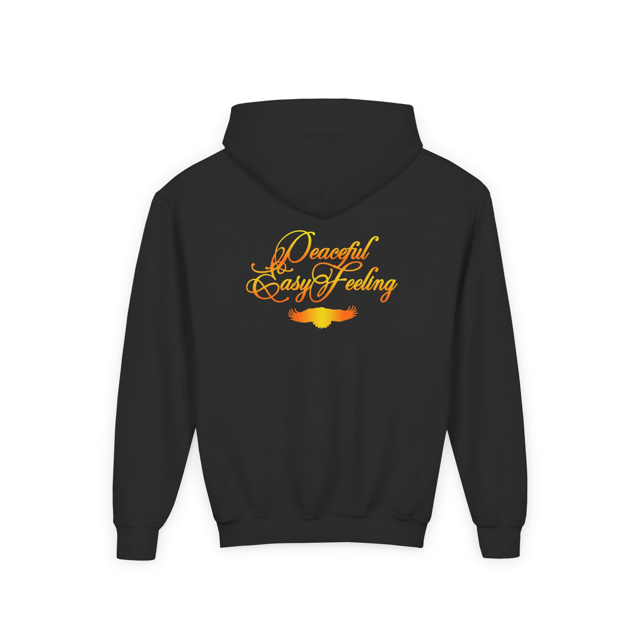 Youth The Eagles Peaceful Easy Feeling Desert Heavy Blend Hooded Sweatshirt - Image 4