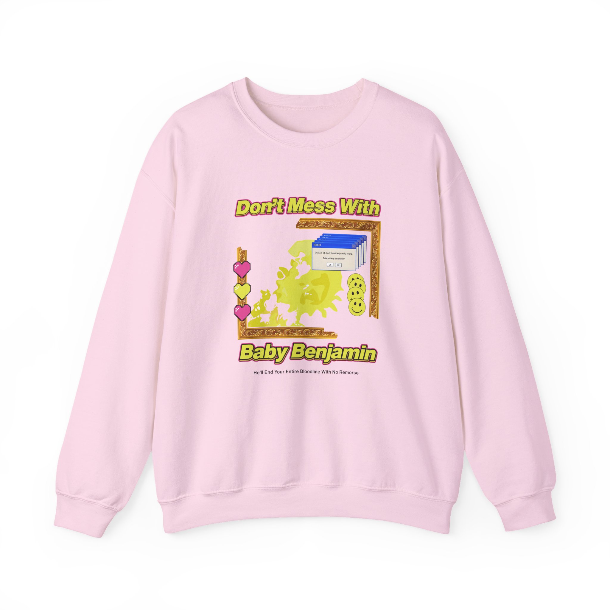 Garrett Watts Don't Mess With Baby Benjamin Unisex Heavy Blend™ Crewneck Sweatshirt - Image 15