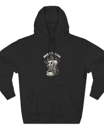 Brian Fallon Smoking Skeleton Three-Panel Fleece Hoodie