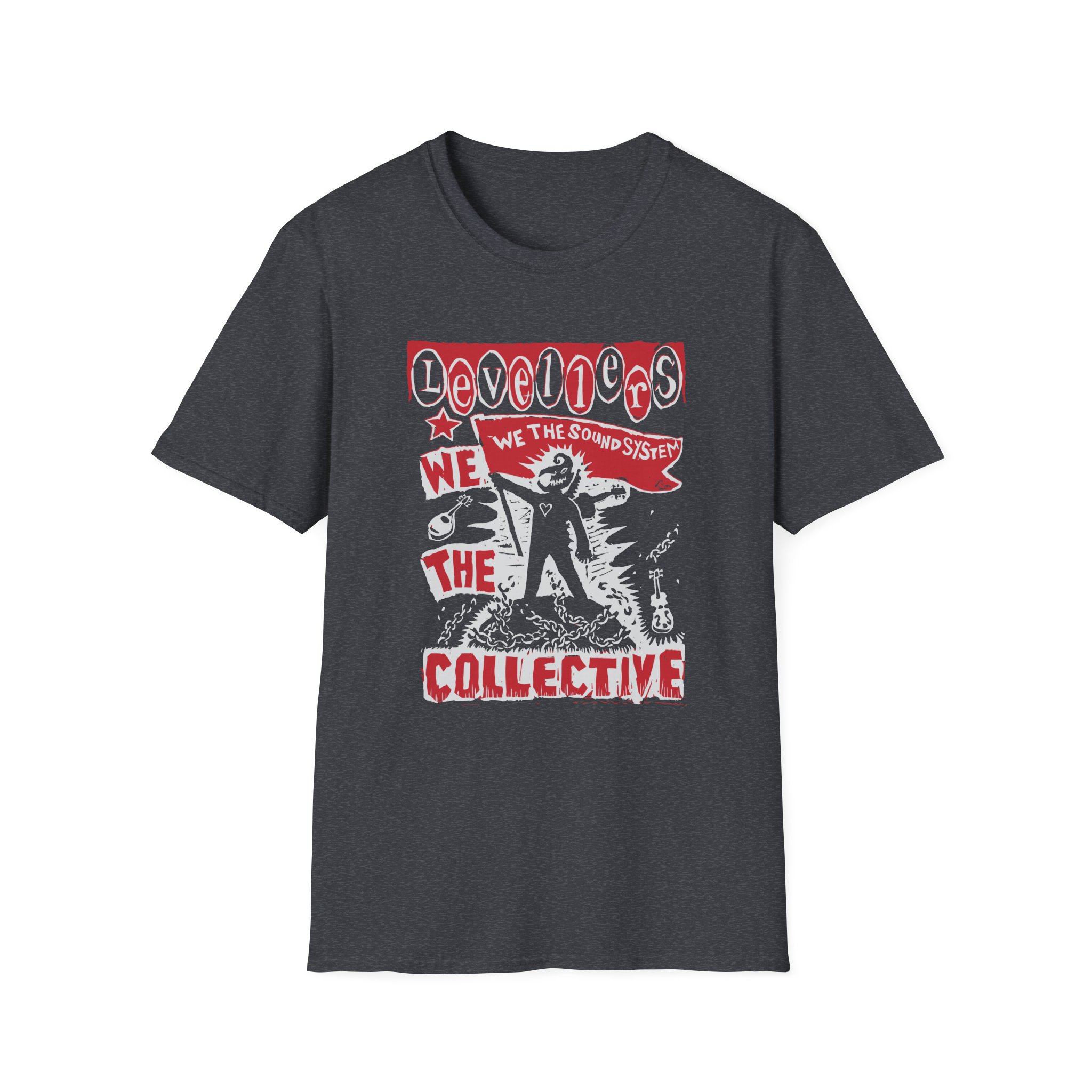 Levellers 2025 March We the Collective Tour Unisex Softstyle T-Shirt - Image 11