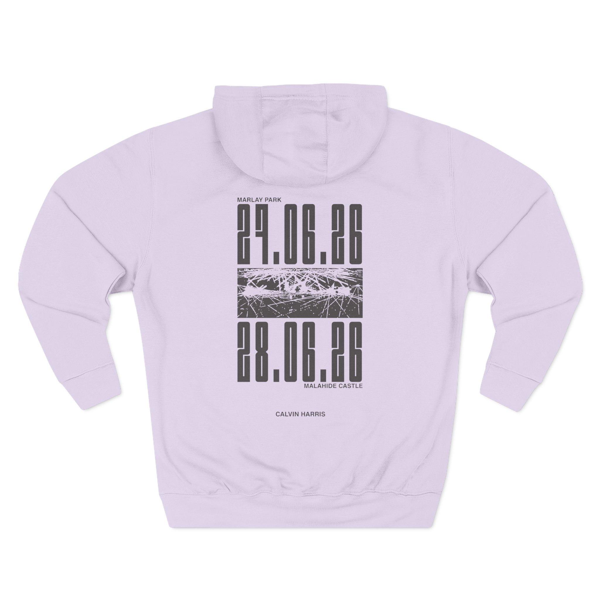 Calvin Harris Malahide Castle Tour Three-Panel Fleece Hoodie - Image 14