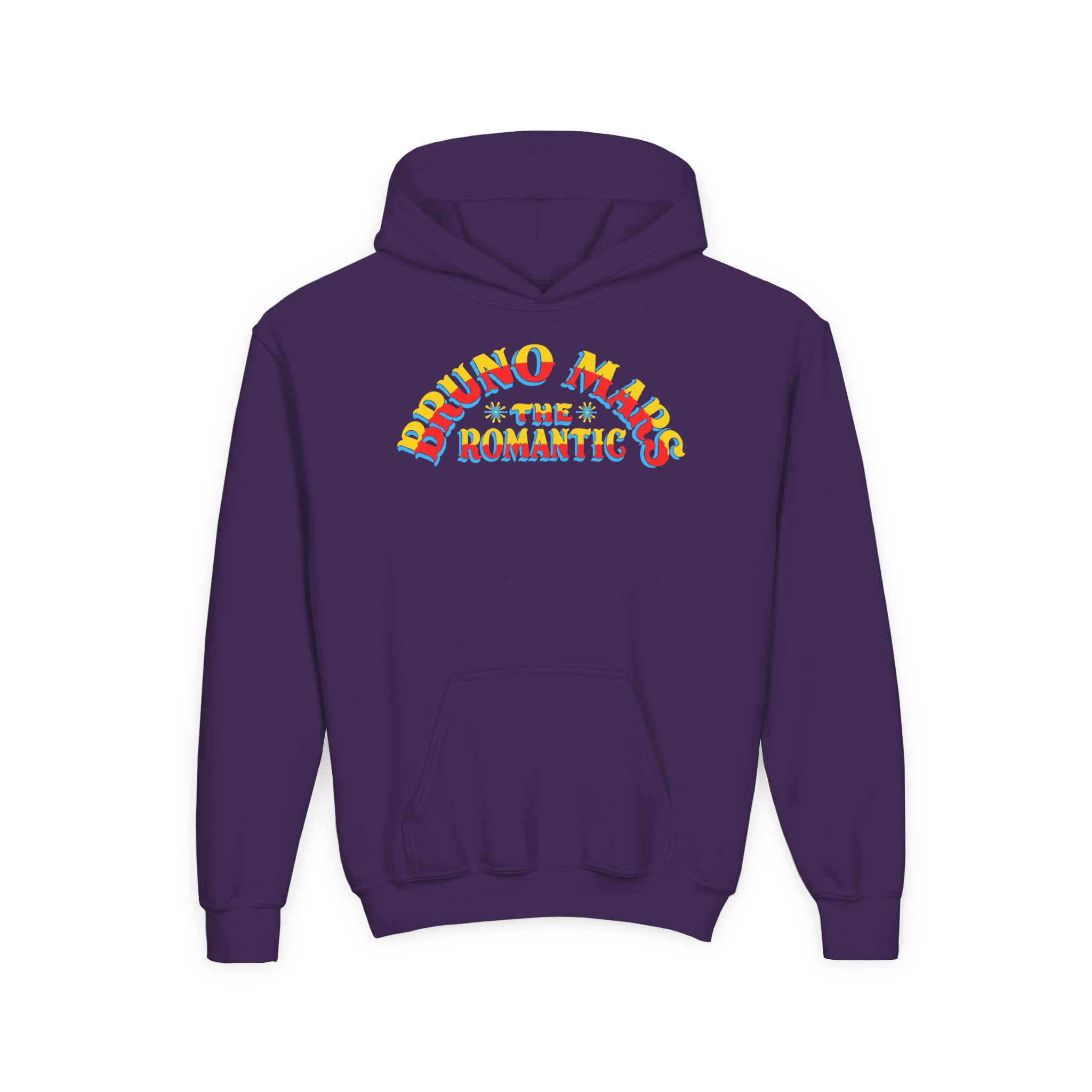 Bruno Mars the Romantic Halo Youth Heavy Blend Hooded Sweatshirt - Image 9