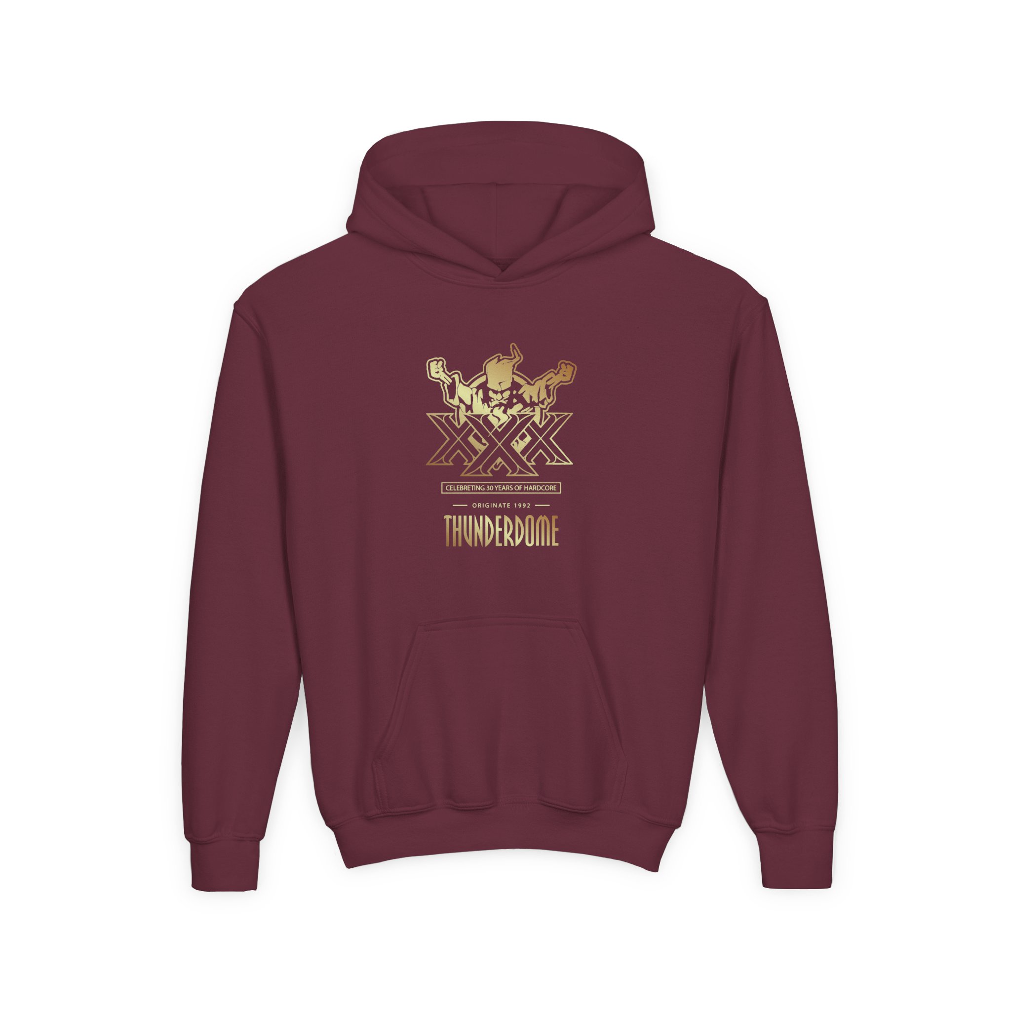 Thunderdome 30 Years of Hardcore Youth Heavy Blend Hooded Sweatshirt - Image 3