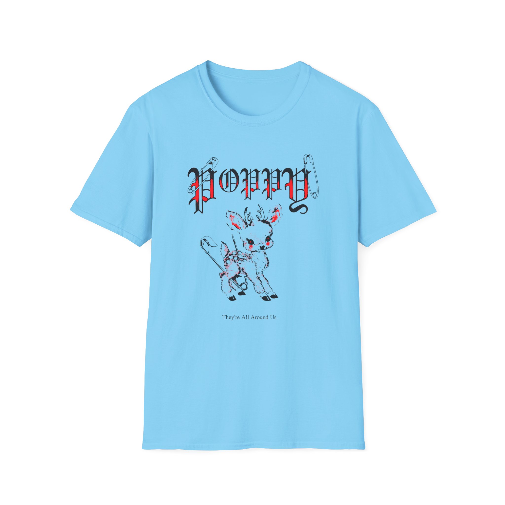 Poppy Deer Unisex Softstyle T-Shirt - Image 13