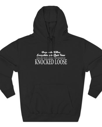 Knocked Loose Death Against Us Three-Panel Fleece Hoodie