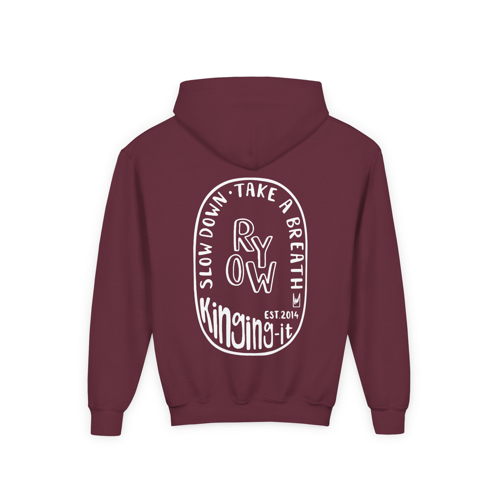 Kinging It Youth Heavy Blend Hooded Sweatshirt - Image 4