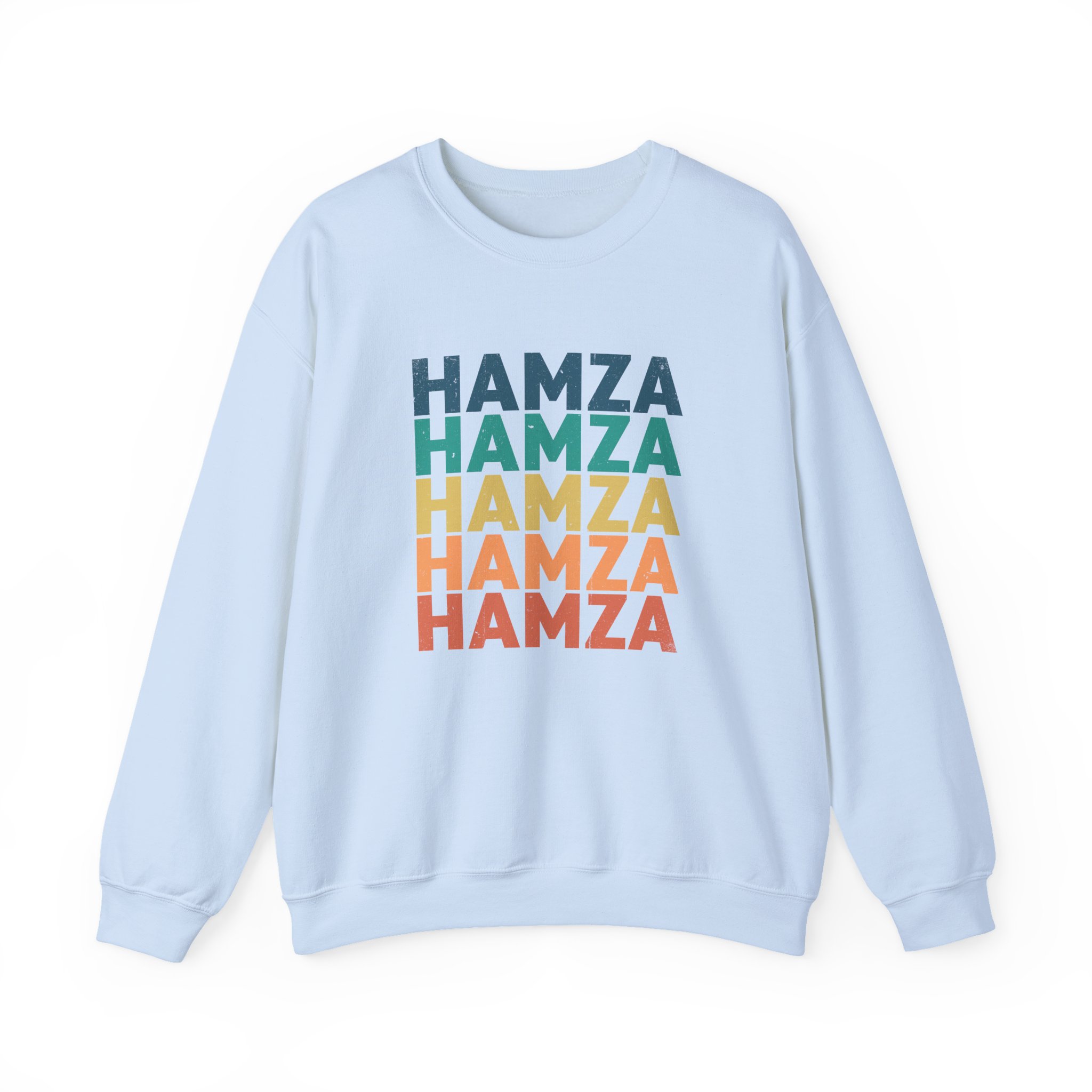 Hamza Name Unisex Heavy Blend™ Crewneck Sweatshirt - Image 13