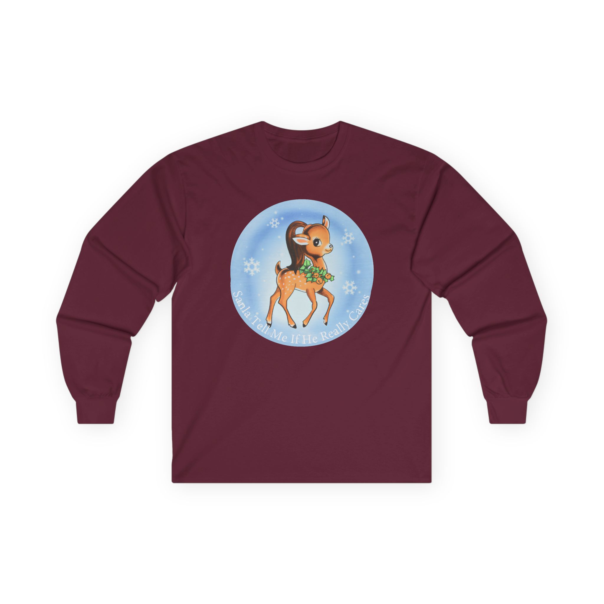 AG Santa Tell Me Unisex Ultra Cotton Long Sleeve Tee - Image 3