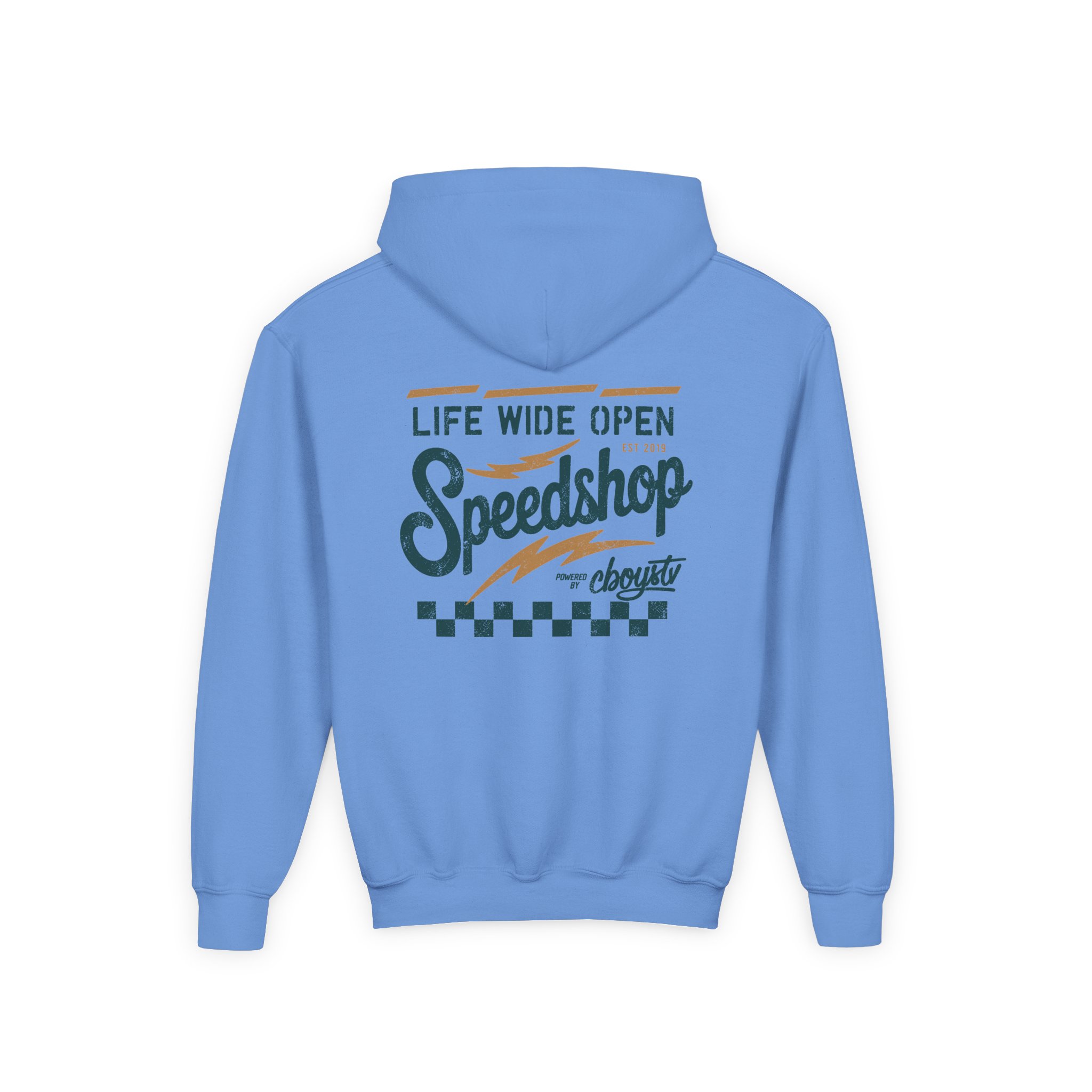 Cboystv Speed Shop Youth Heavy Blend Hooded Sweatshirt - Image 6