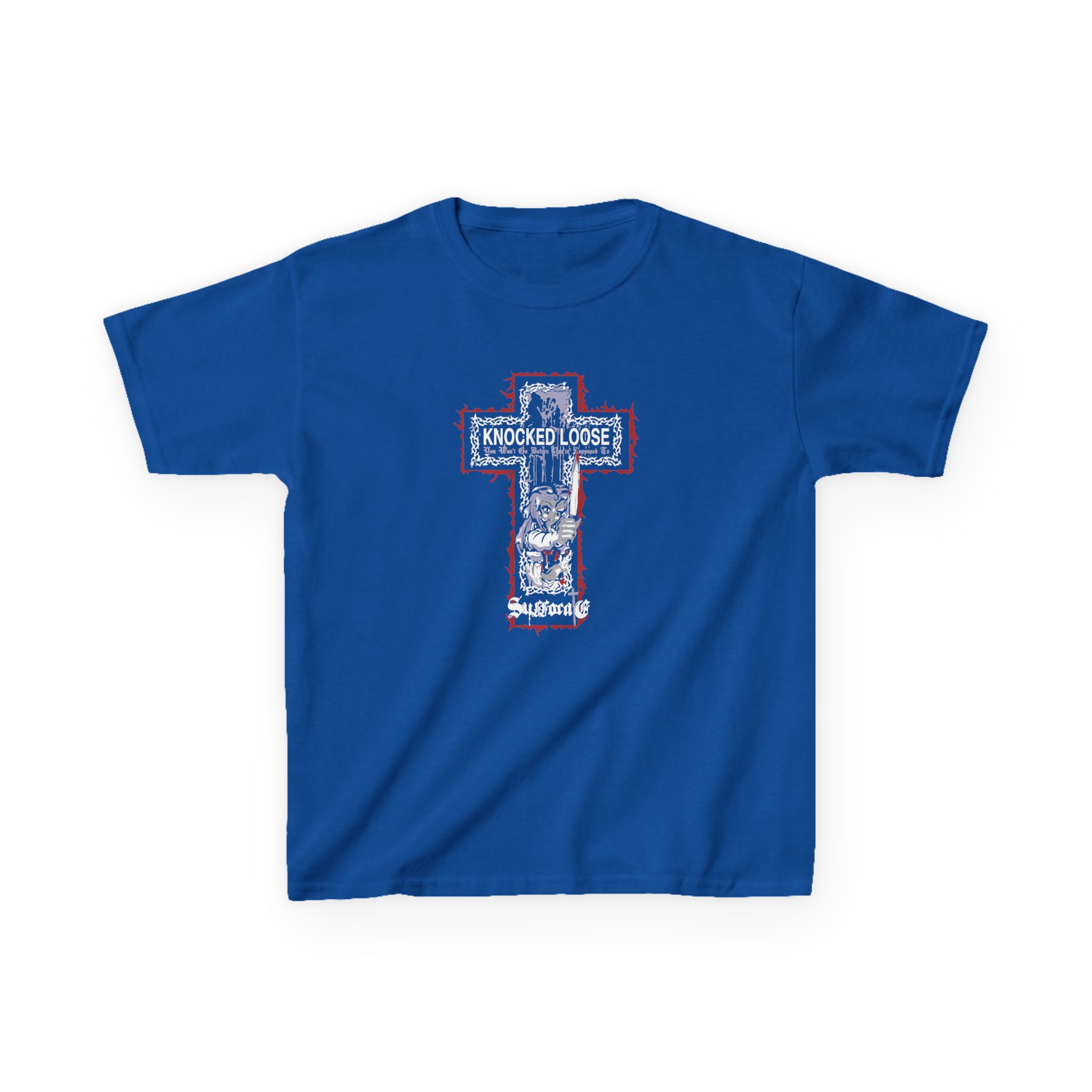 Knocked Loose Girl Knife Suffocate Kids Heavy Cotton™ Tee - Image 9