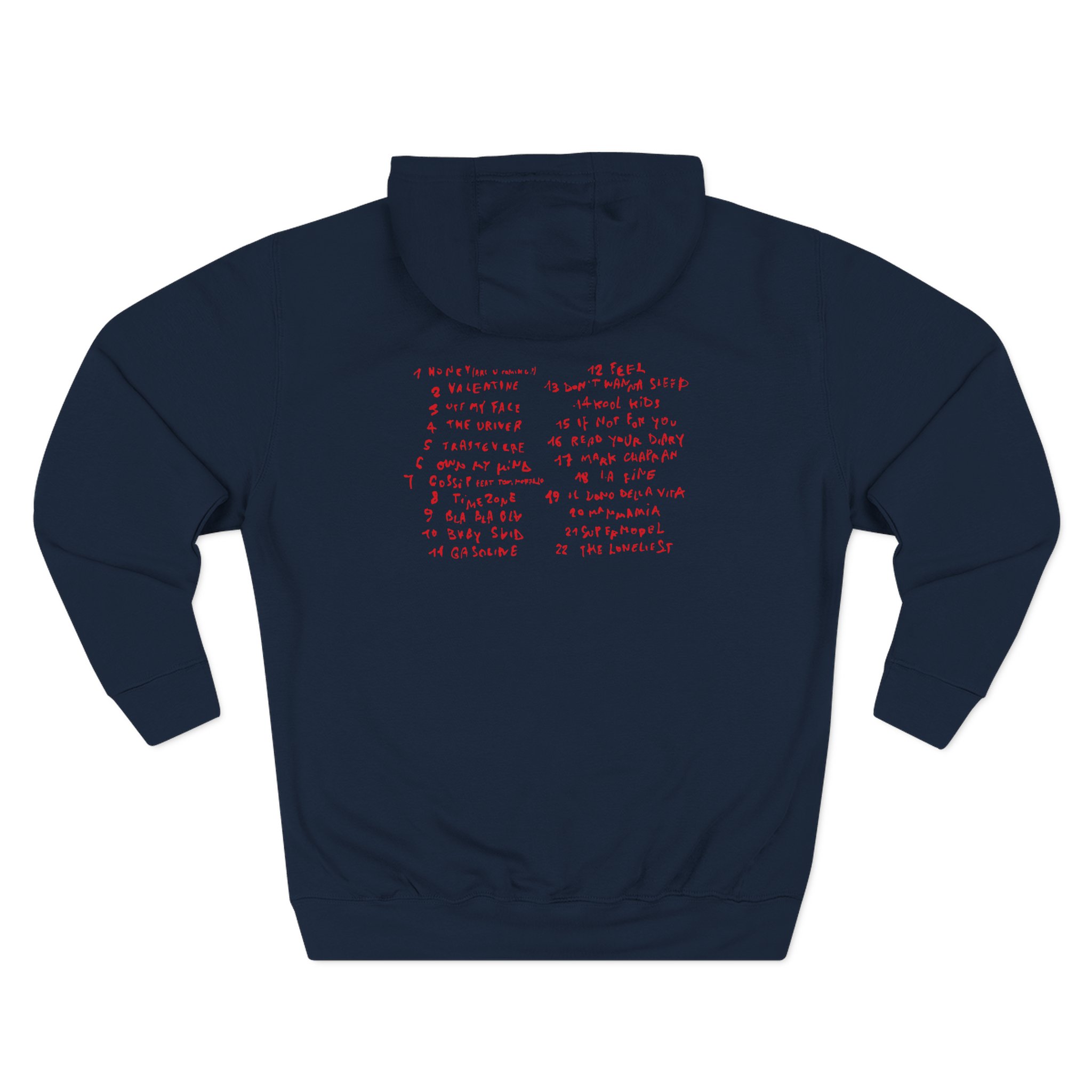 Maneskin RUSH! Three-Panel Fleece Hoodie - Image 8