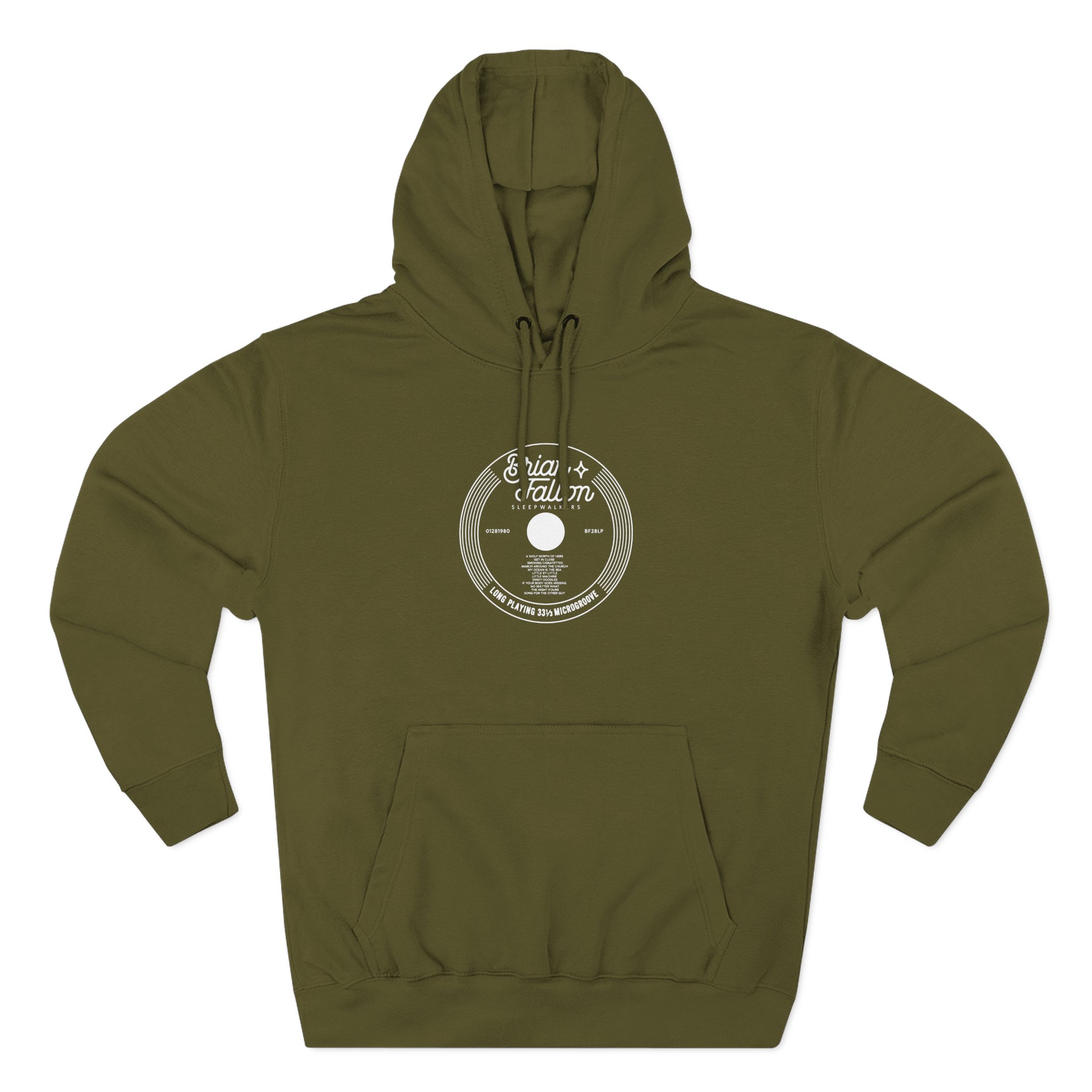 Brian Fallon Record Three-Panel Fleece Hoodie - Image 3