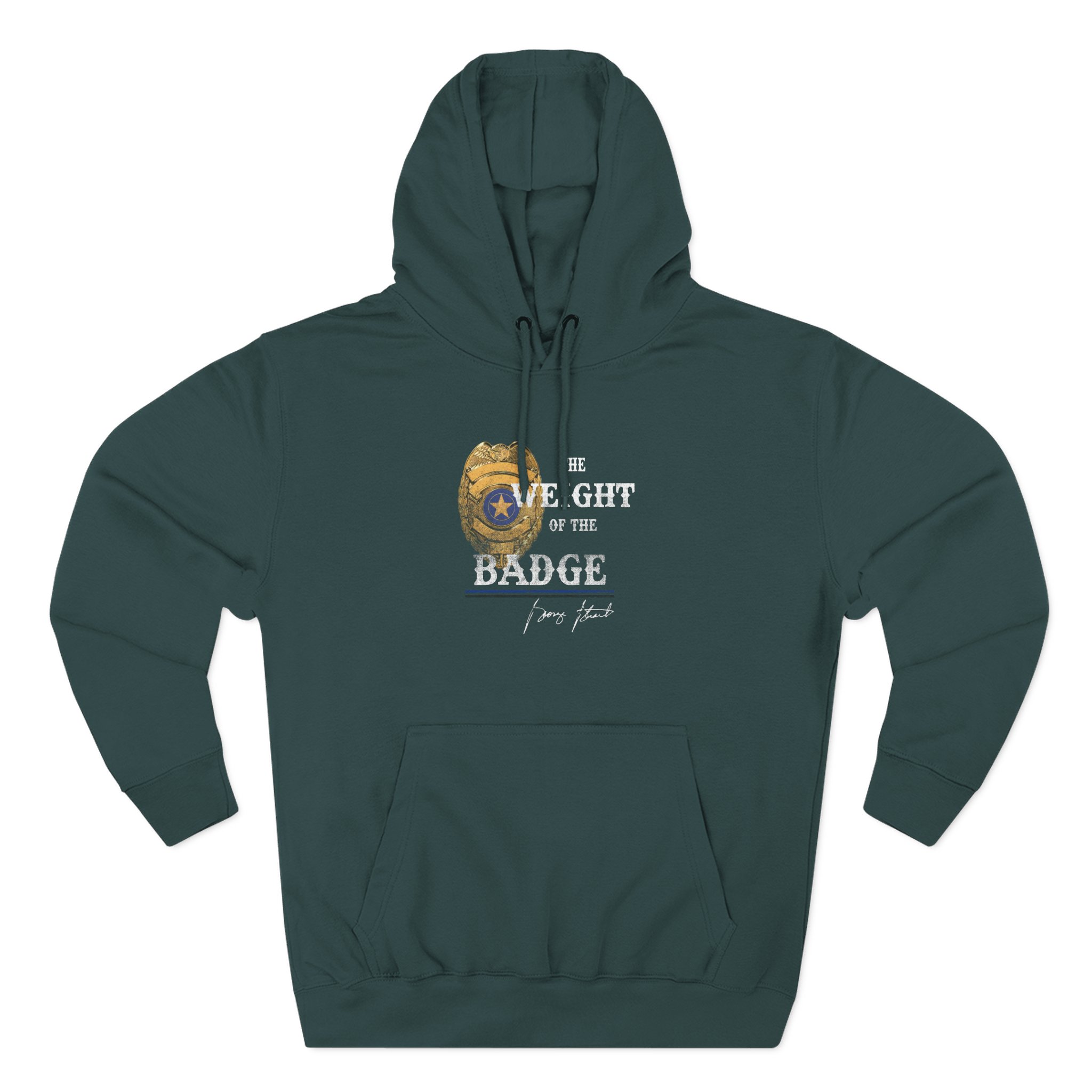 George Strait Gold Badge Three-Panel Fleece Hoodie - Image 5
