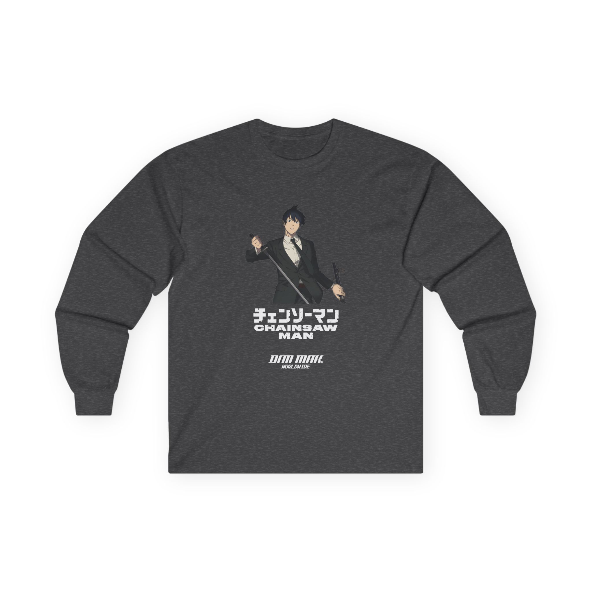 Chainsaw Man X Dim Mak Aki Unisex Ultra Cotton Long Sleeve Tee - Image 9