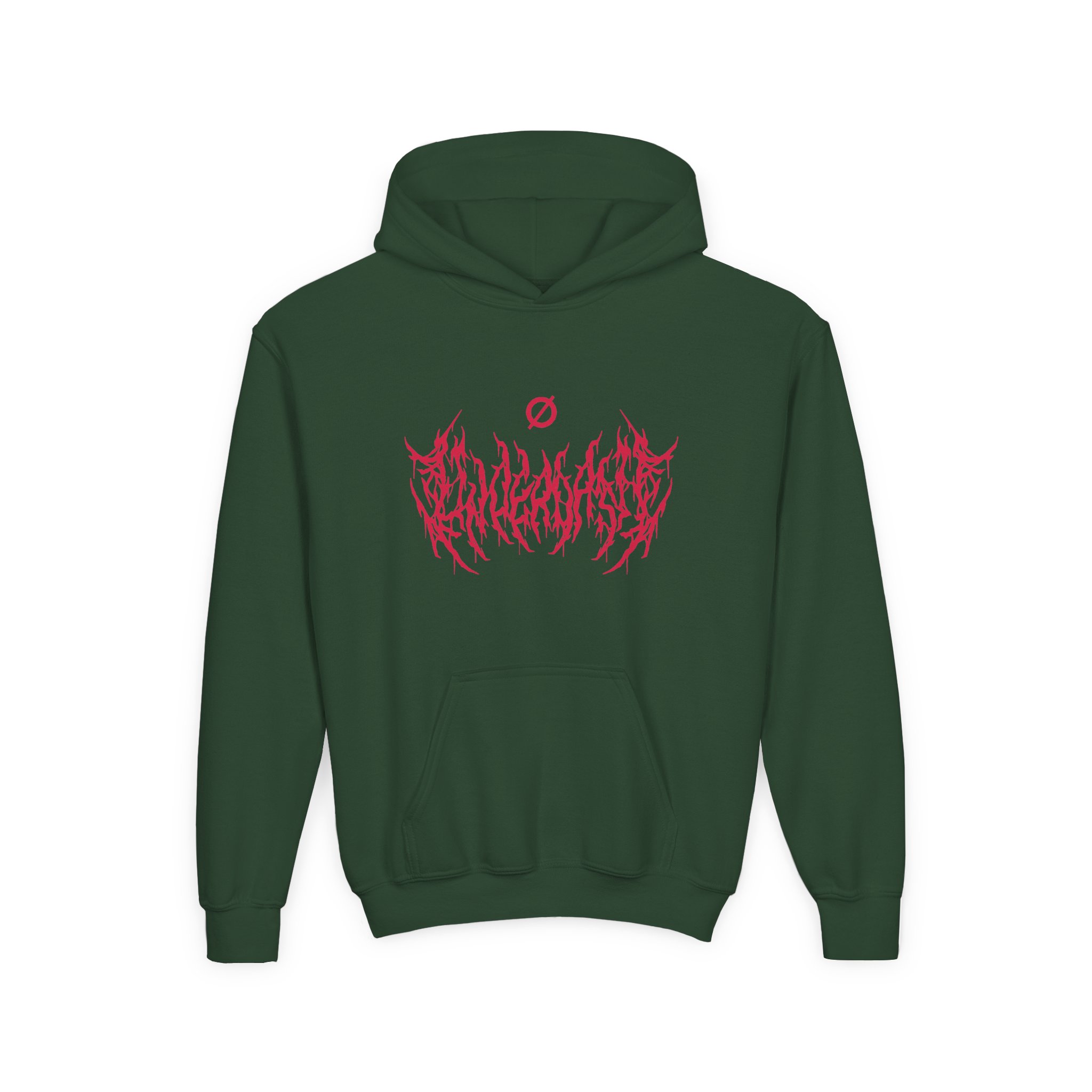 Underoath Metal Logo Youth Heavy Blend Hooded Sweatshirt - Image 3