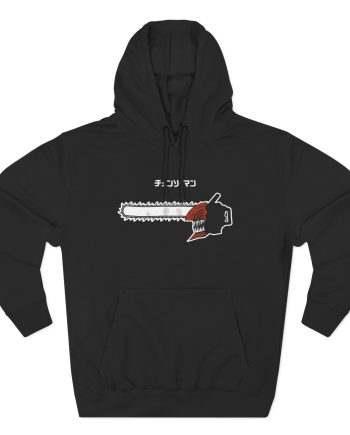 Chainsaw Man Flaming Three-Panel Fleece Hoodie