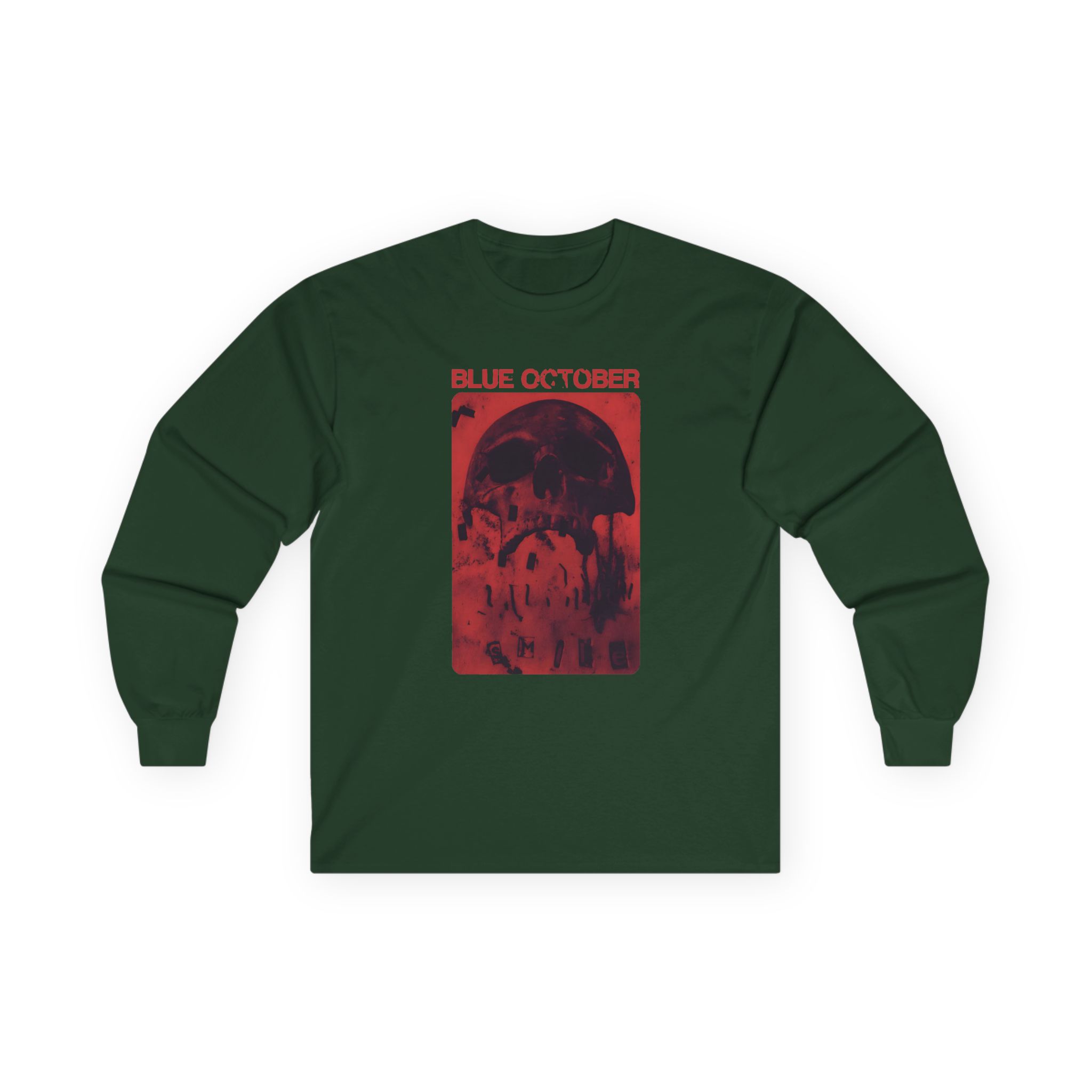 Blue October Skull Smile Unisex Ultra Cotton Long Sleeve Tee - Image 3
