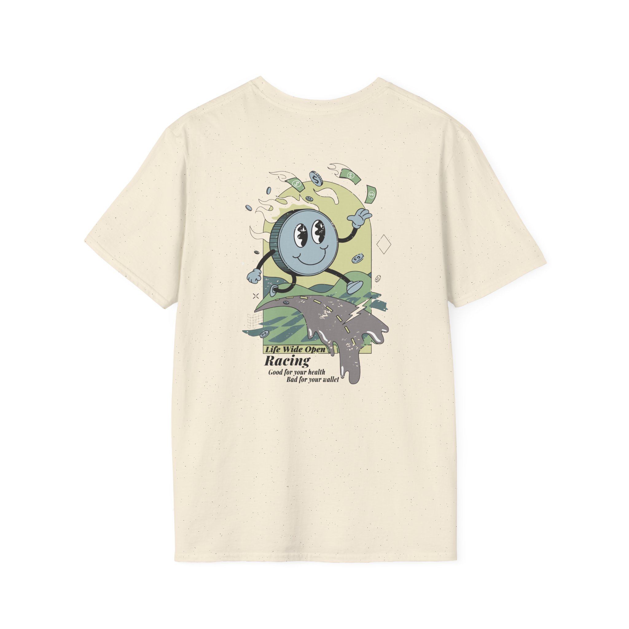Cboystv Racing Coin Unisex Softstyle T-Shirt - Image 10