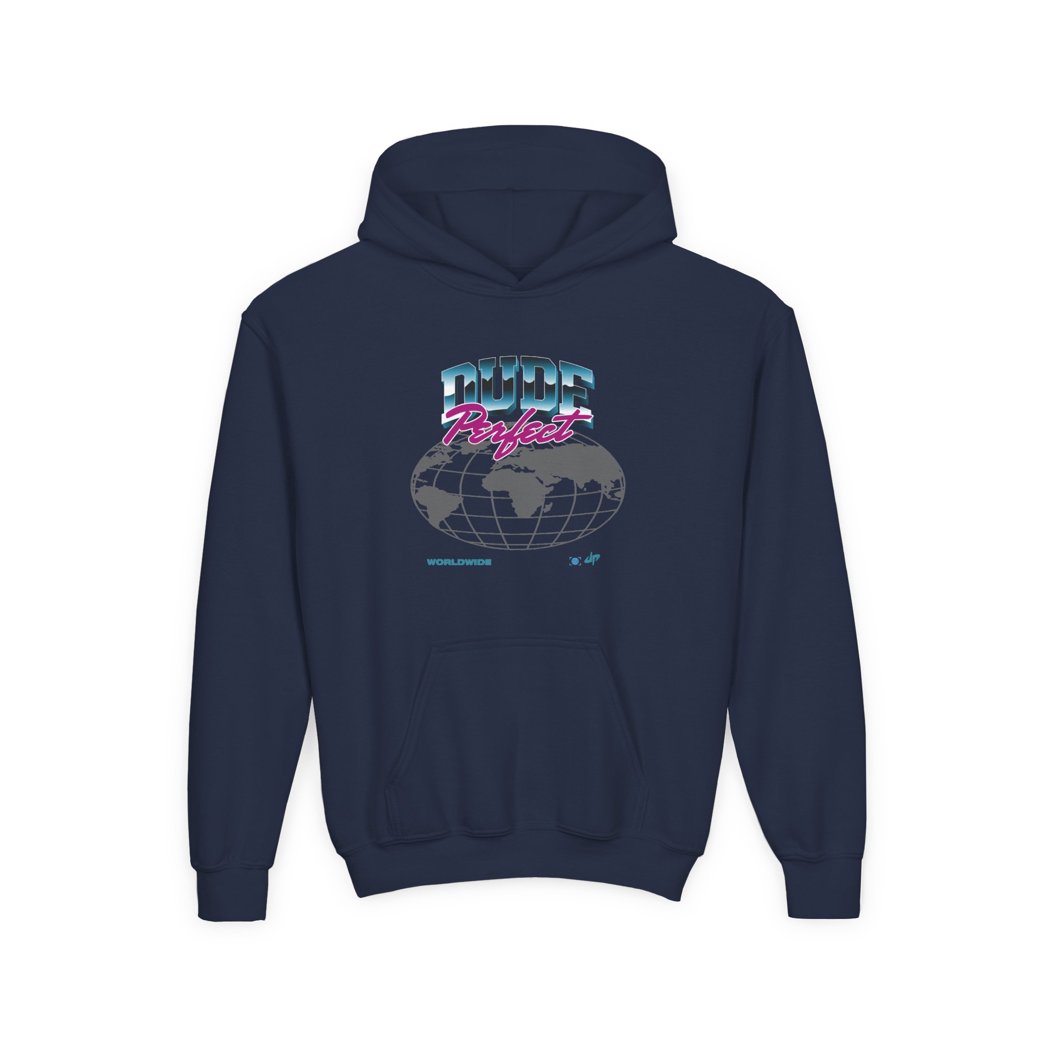 Dude Perfect Worldwide Youth Heavy Blend Hooded Sweatshirt - Image 5