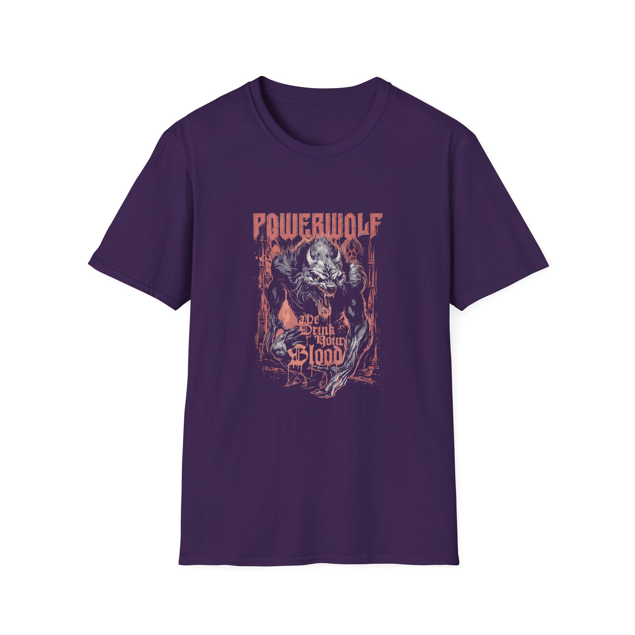 Powerwolf We Drink Your Blood Unisex Softstyle T-Shirt - Image 7