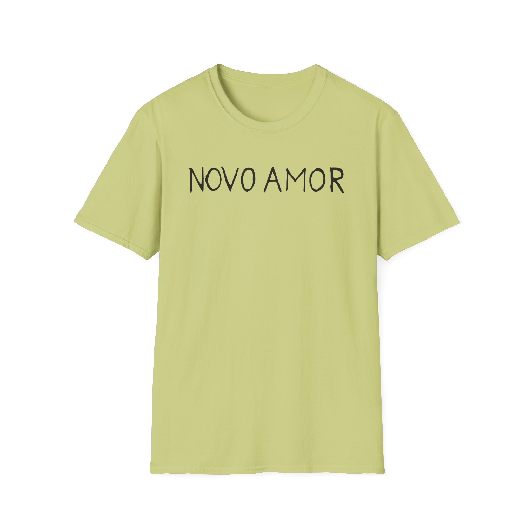 Novo Amor Text Unisex Softstyle T-Shirt - Image 9
