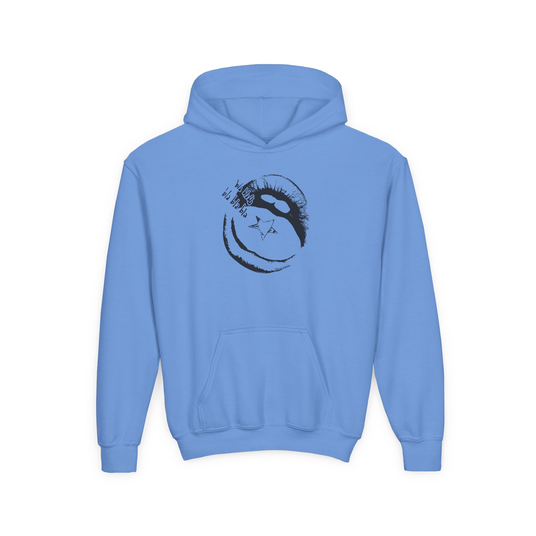 Maneskin BLA BLA BLA Youth Heavy Blend Hooded Sweatshirt - Image 5