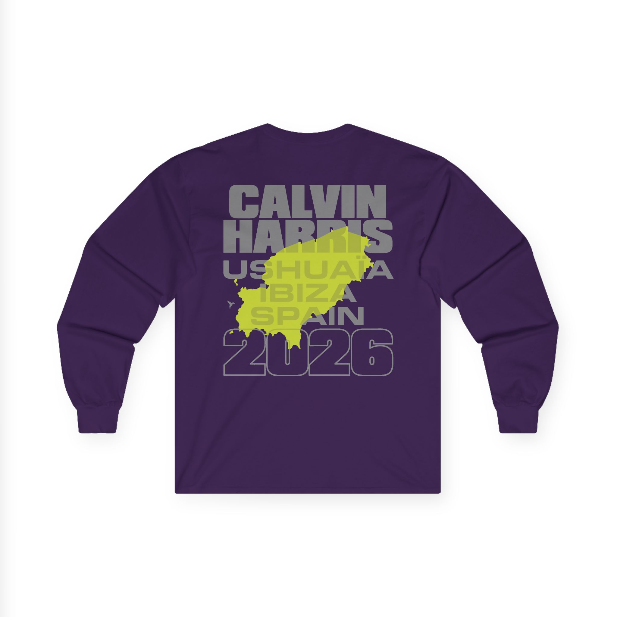 Calvin Harris Ibiza Text Unisex Ultra Cotton Long Sleeve Tee - Image 10
