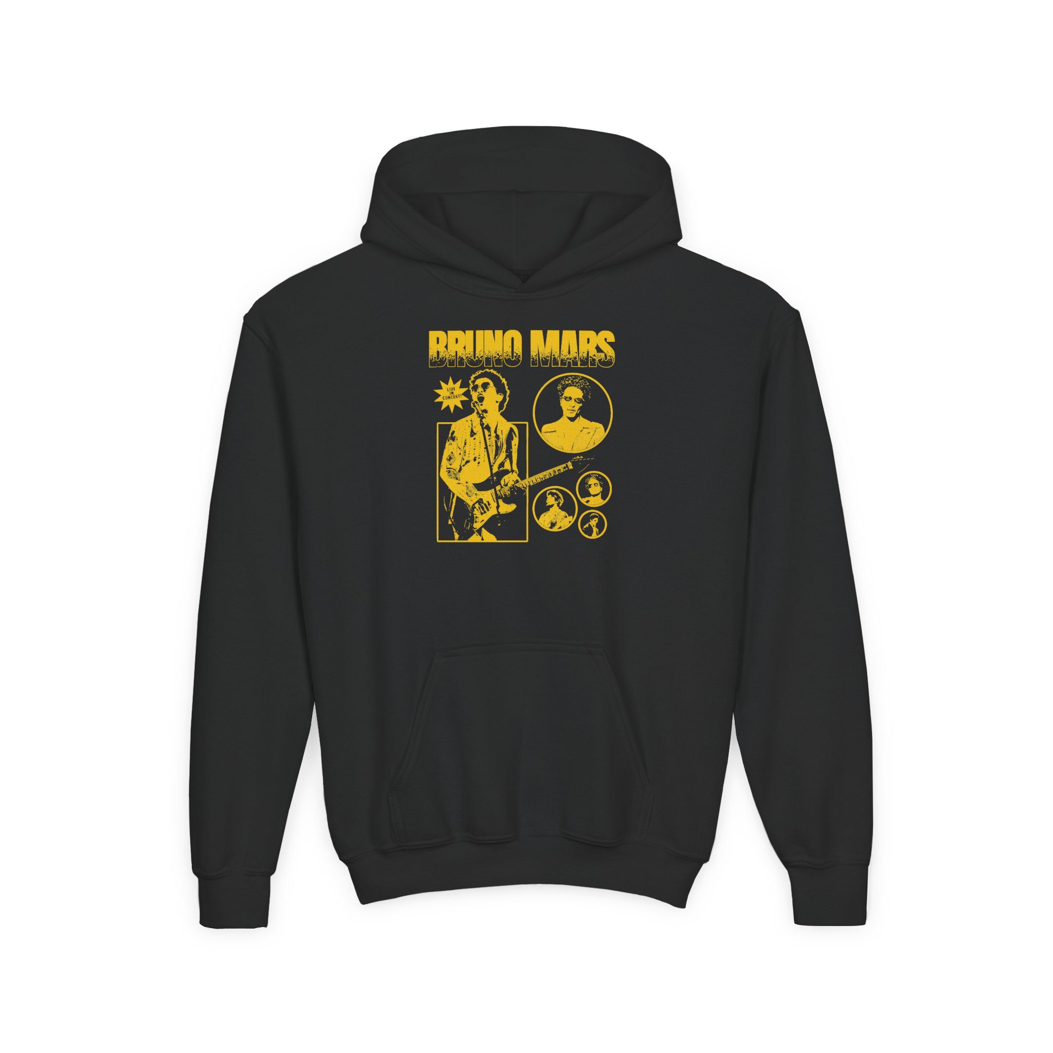 Bruno Mars Youth Heavy Blend Hooded Sweatshirt