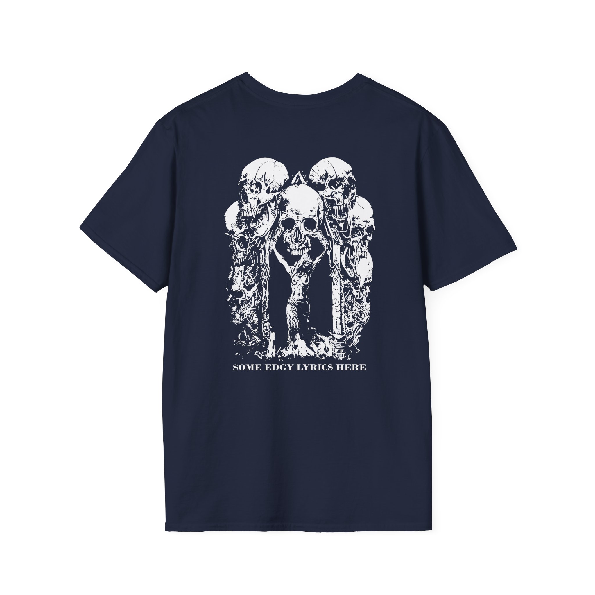 Paleface Swiss Edgy Halloween Unisex Softstyle T-Shirt - Image 8