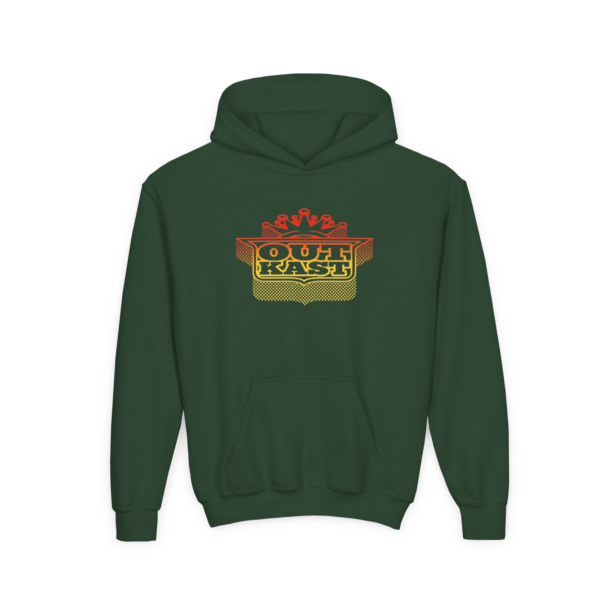 Youth Outkast Gold Dot Logo Heavy Blend Hooded Sweatshirt - Image 3