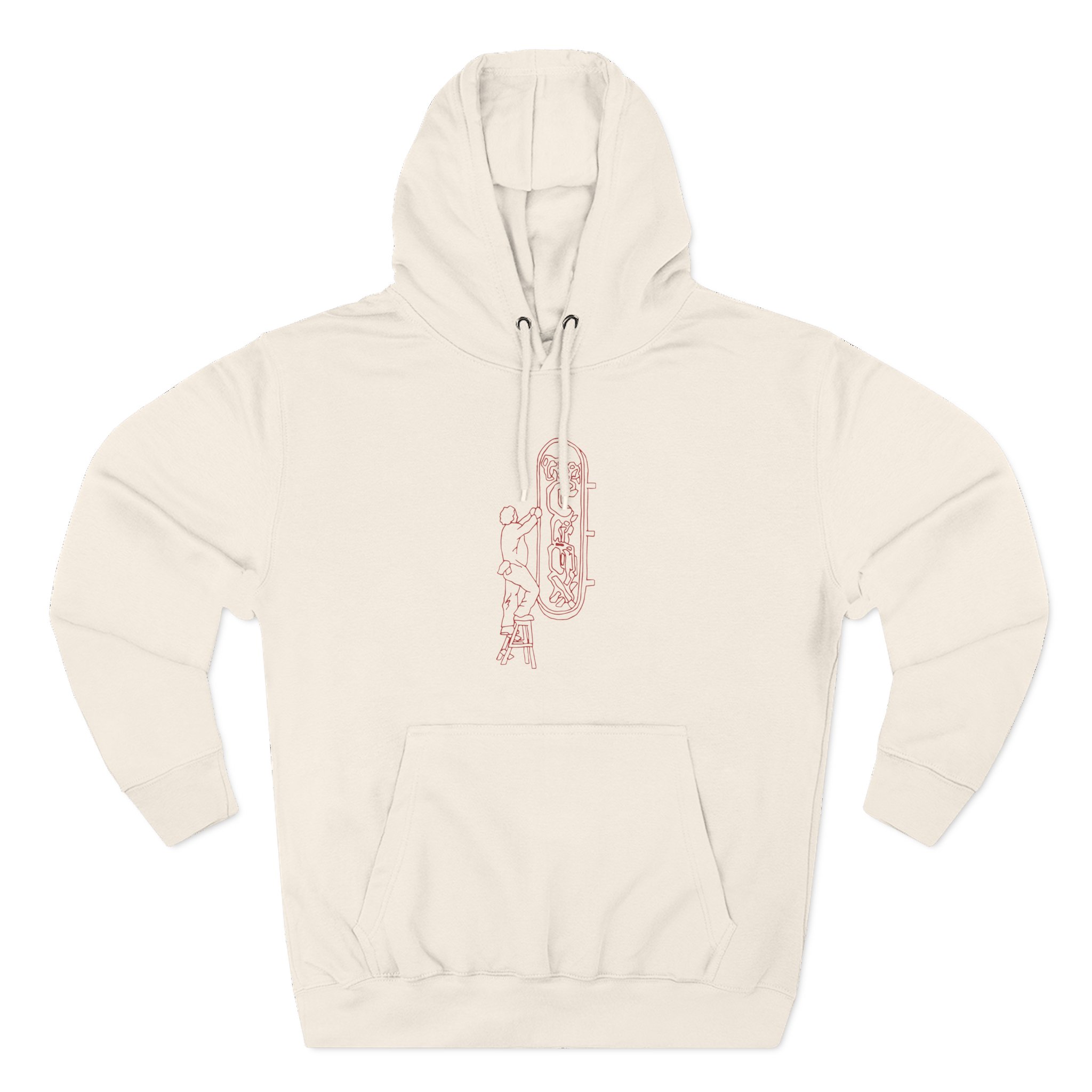 Djo The Crux Sign Ringer Three-panel Fleece Hoodie - Image 5