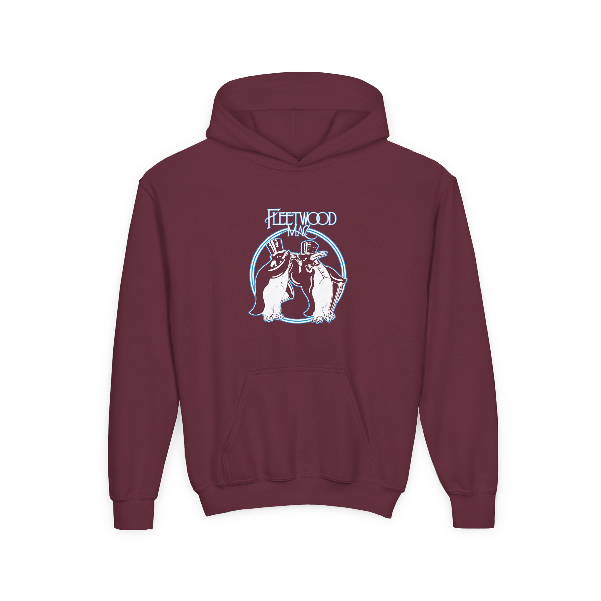 Fleetwood Mac Penguin Youth Heavy Blend Hooded Sweatshirt - Image 5