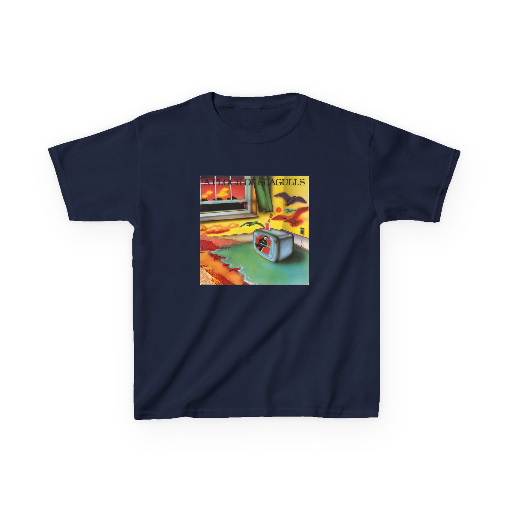 A Flock of Seagulls Original Album Cover Kids Heavy Cotton™ Tee - Image 9
